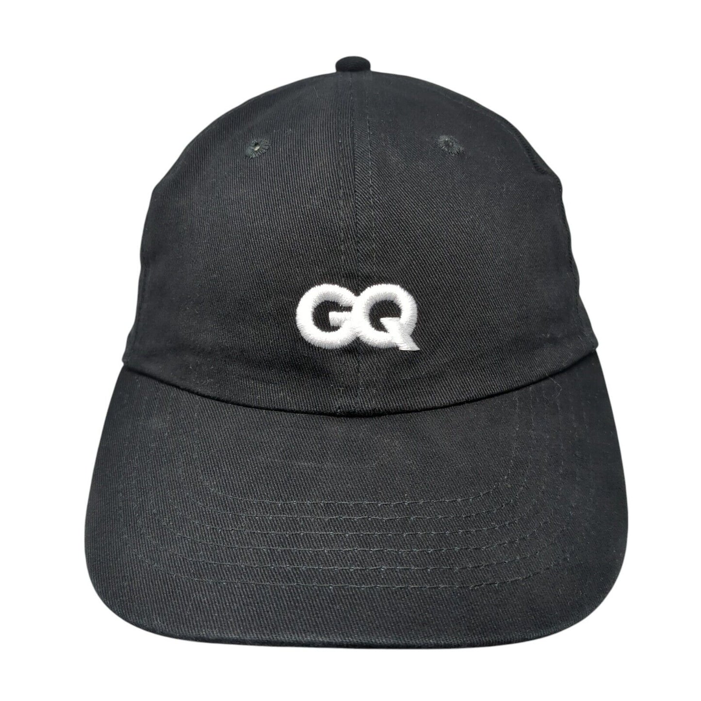 GQ Proud Subscriber Slideback Hat Black One Size Adjustable Embroidered