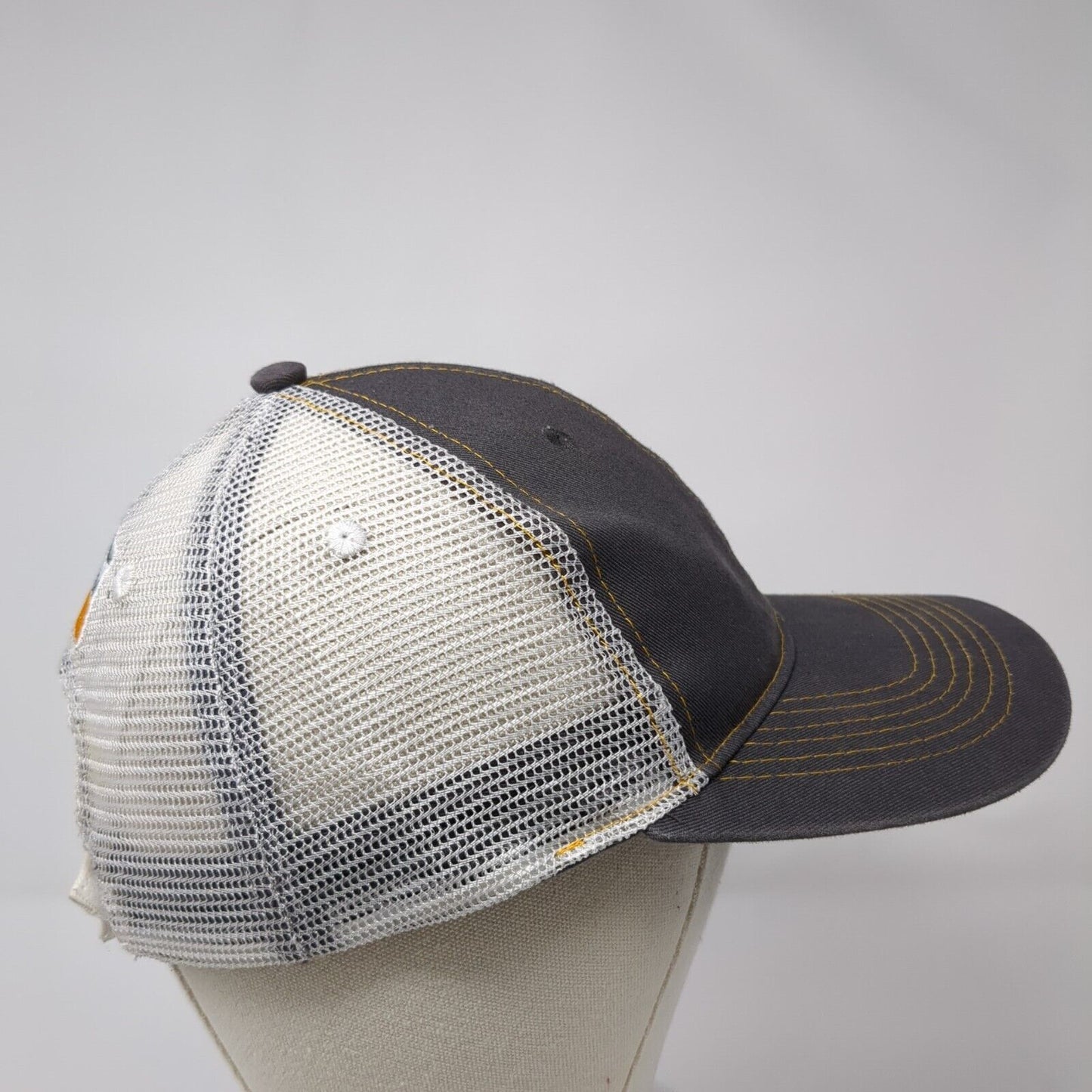 Schluter Systems Strapback Trucker Hat Gray OS Adjustable Embroidered Mesh Back
