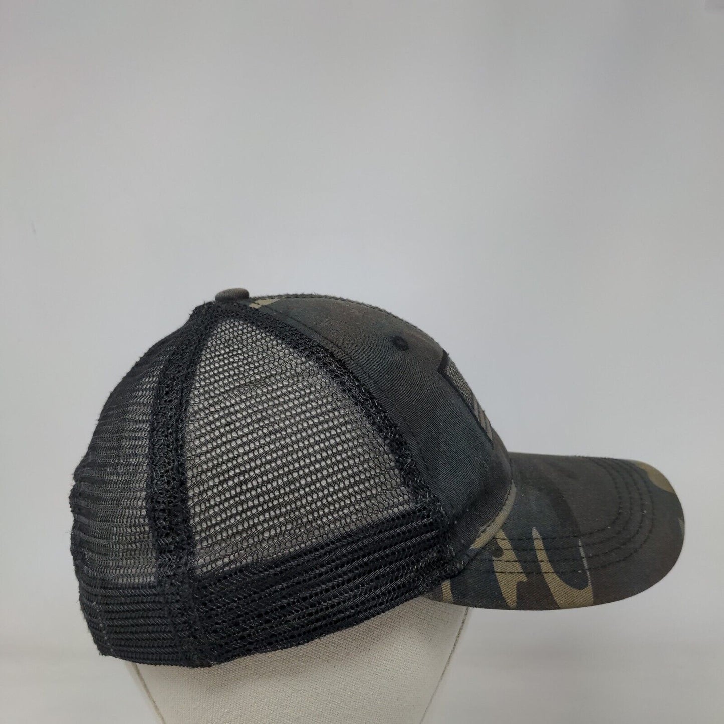 American Flag Snapback Trucker Hat Camouflage OS Mesh Back Patriotic H3 Headwear