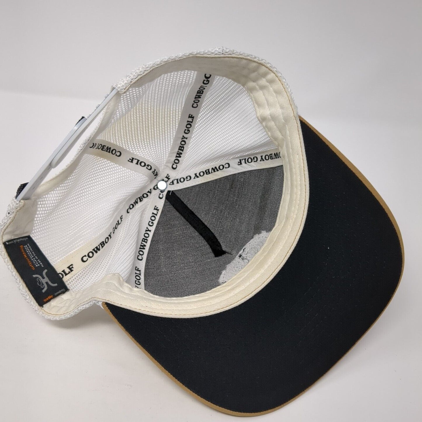 Cowboy Golf Snapback Mesh Back Rope Trucker Hat Brown One Size Hooey
