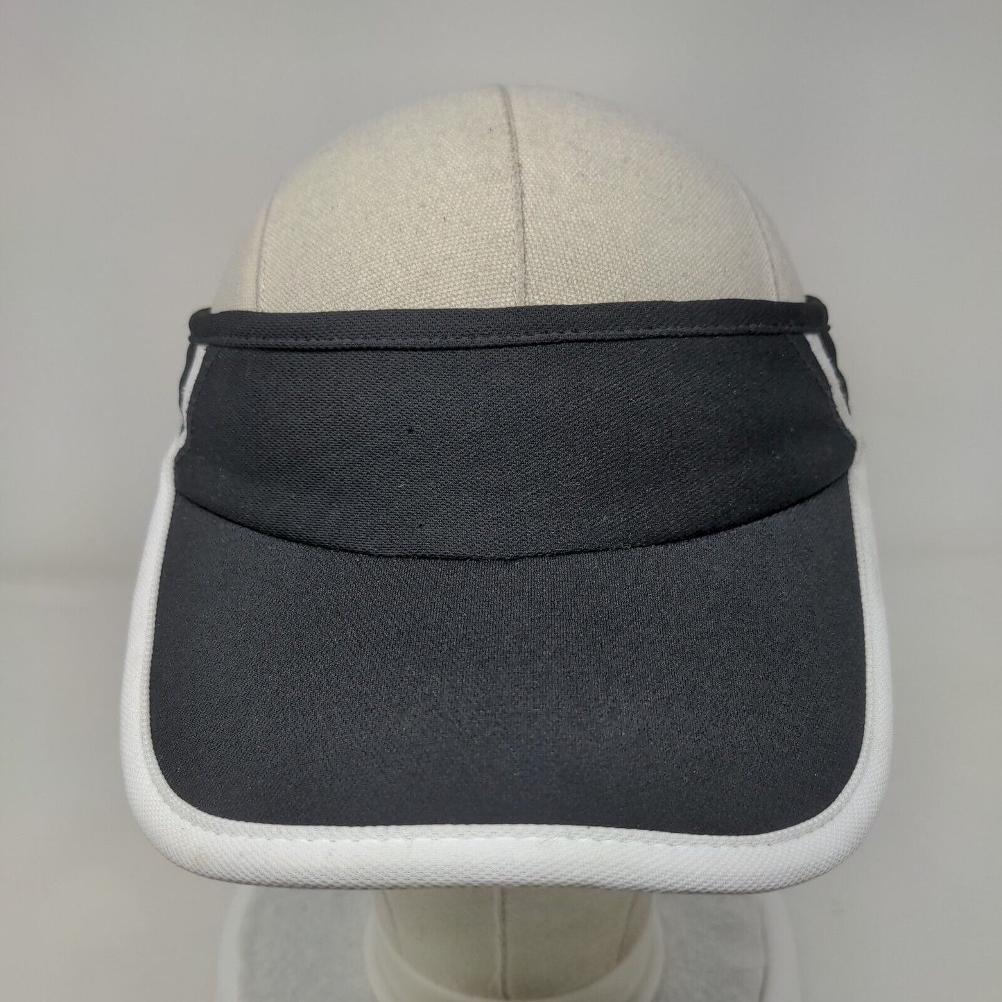 Athletic Works Strapback Sun Visor Hat Black OSFM Adjustable Lightweight Blank