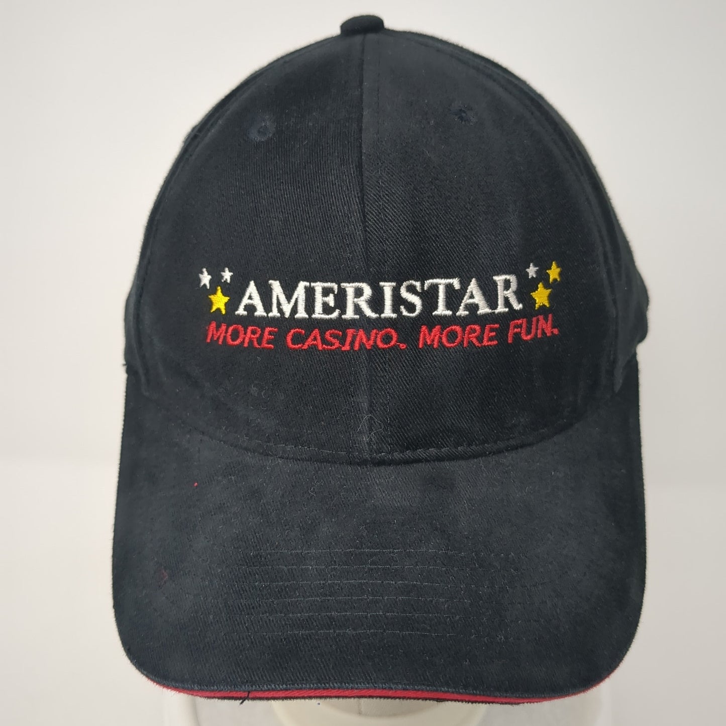 Ameristar More Casino More Fun Baseball Cap Black OS Adjustable Embroidered