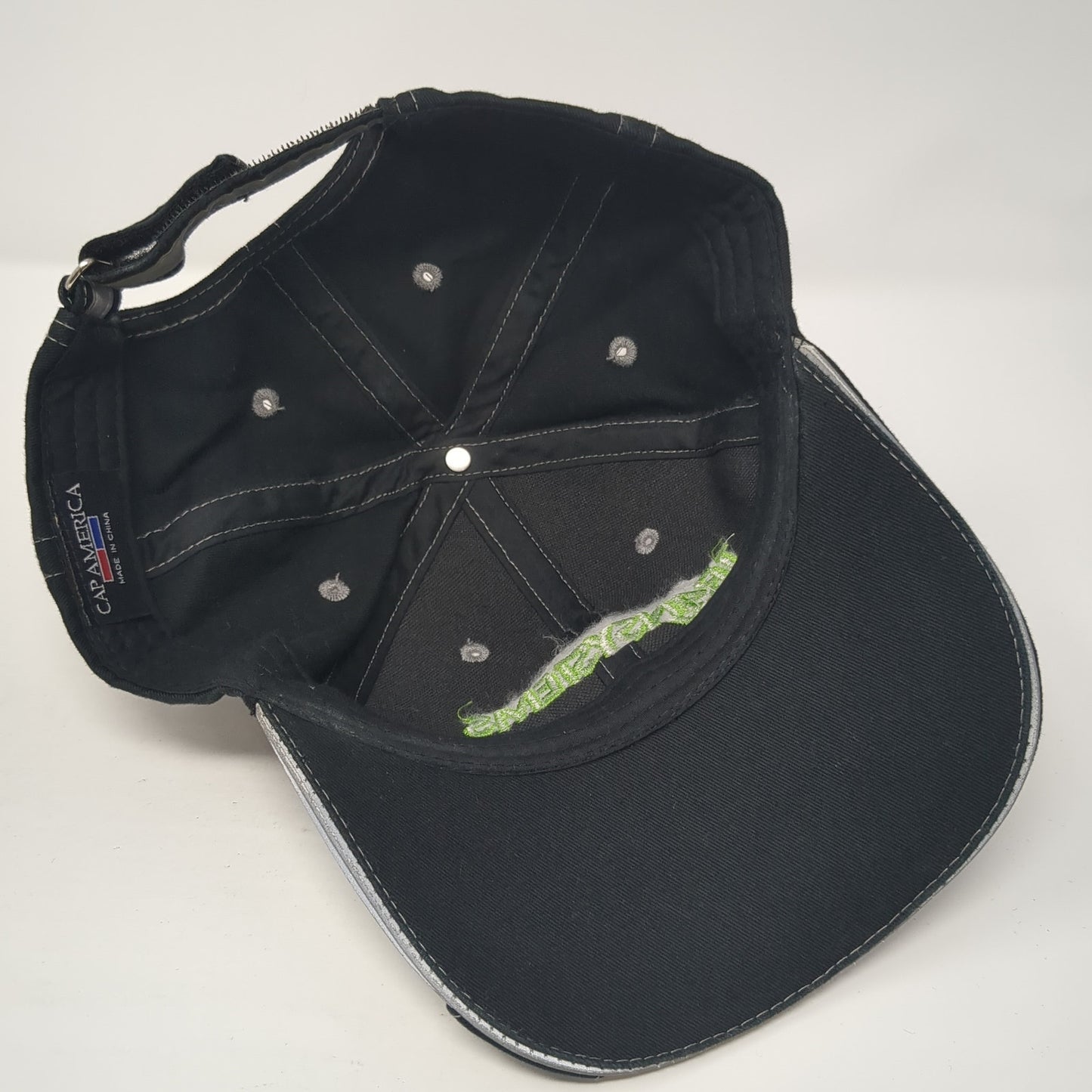 Transystems Strapback Baseball Cap Black OS Adjustable Embroidered Cap America