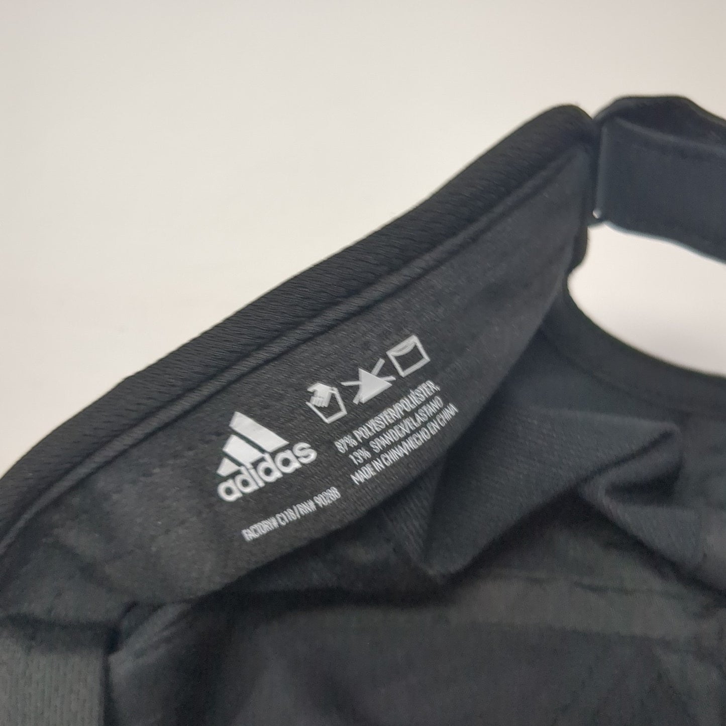 Adidas 3 Stripes Climalite Strapback Hat Black One Size Embroidered Logo