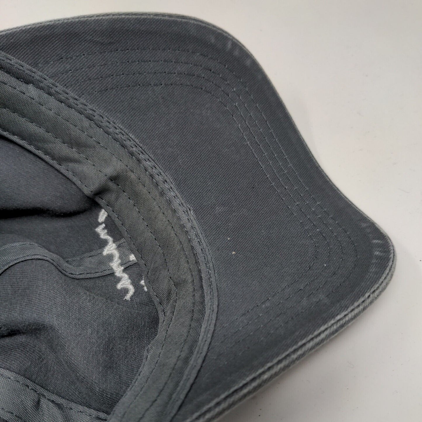 Mama Bear Slideback Hat Gray One Size Adjustable Embroidered Vented Holes