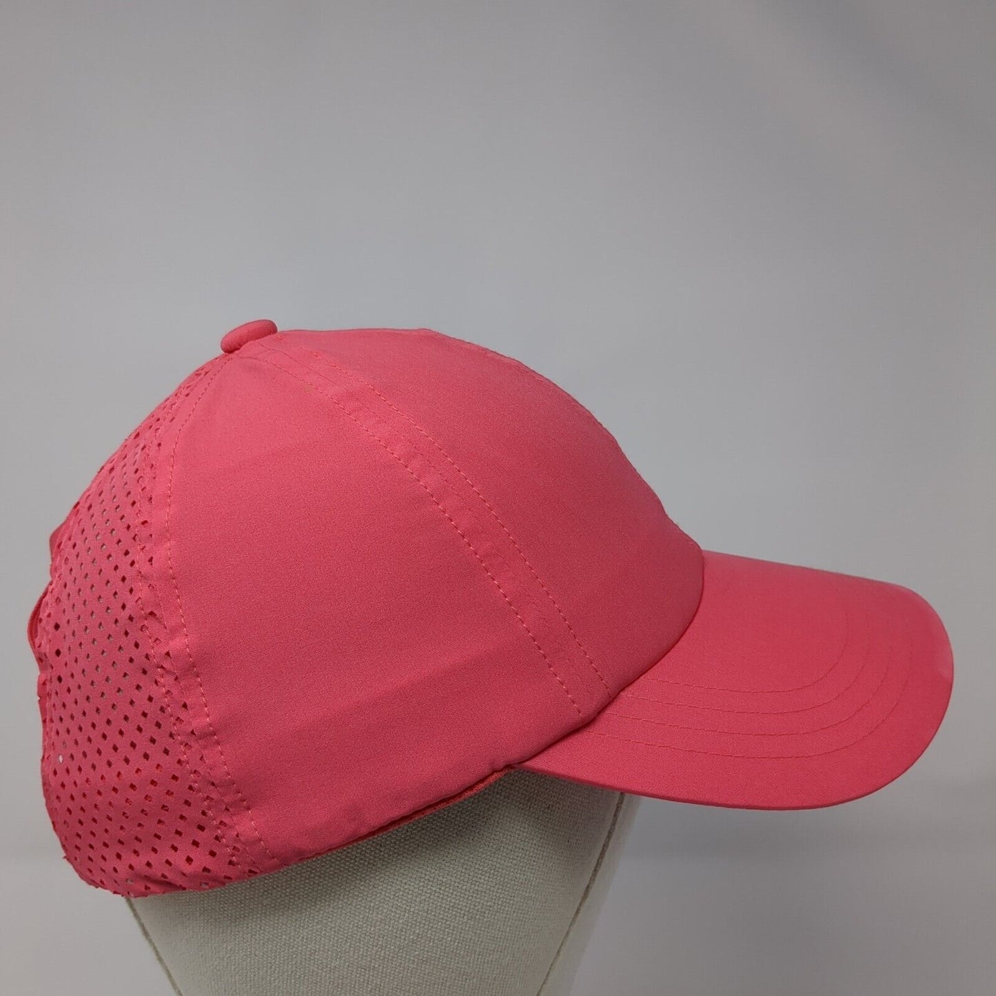 Apana Ponyback Strapback Hat Pink One Size Adjustable Breathable Mesh Blank