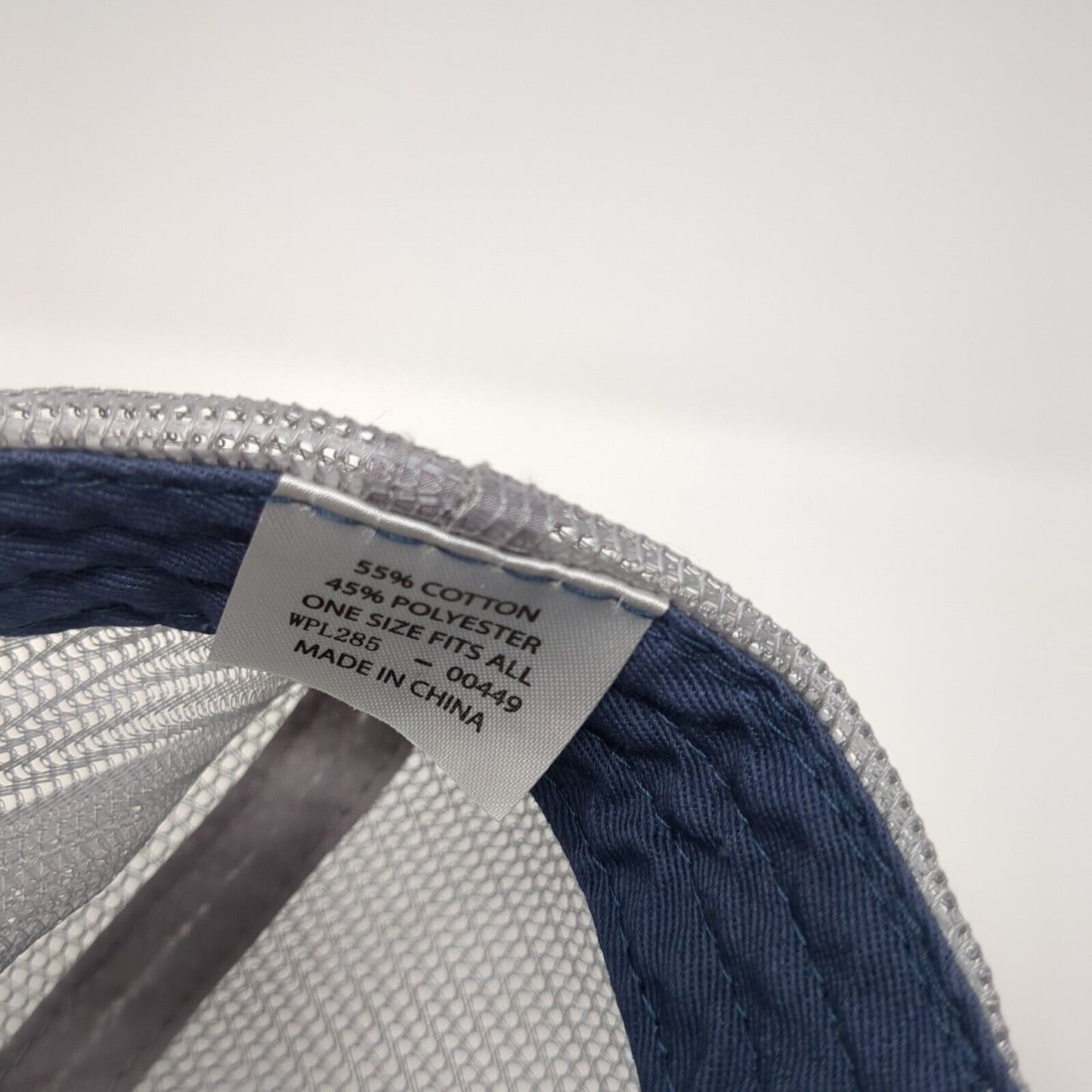 Athleta Strapback Trucker Hat Blue One Size Adjustable Mesh Back Paramount