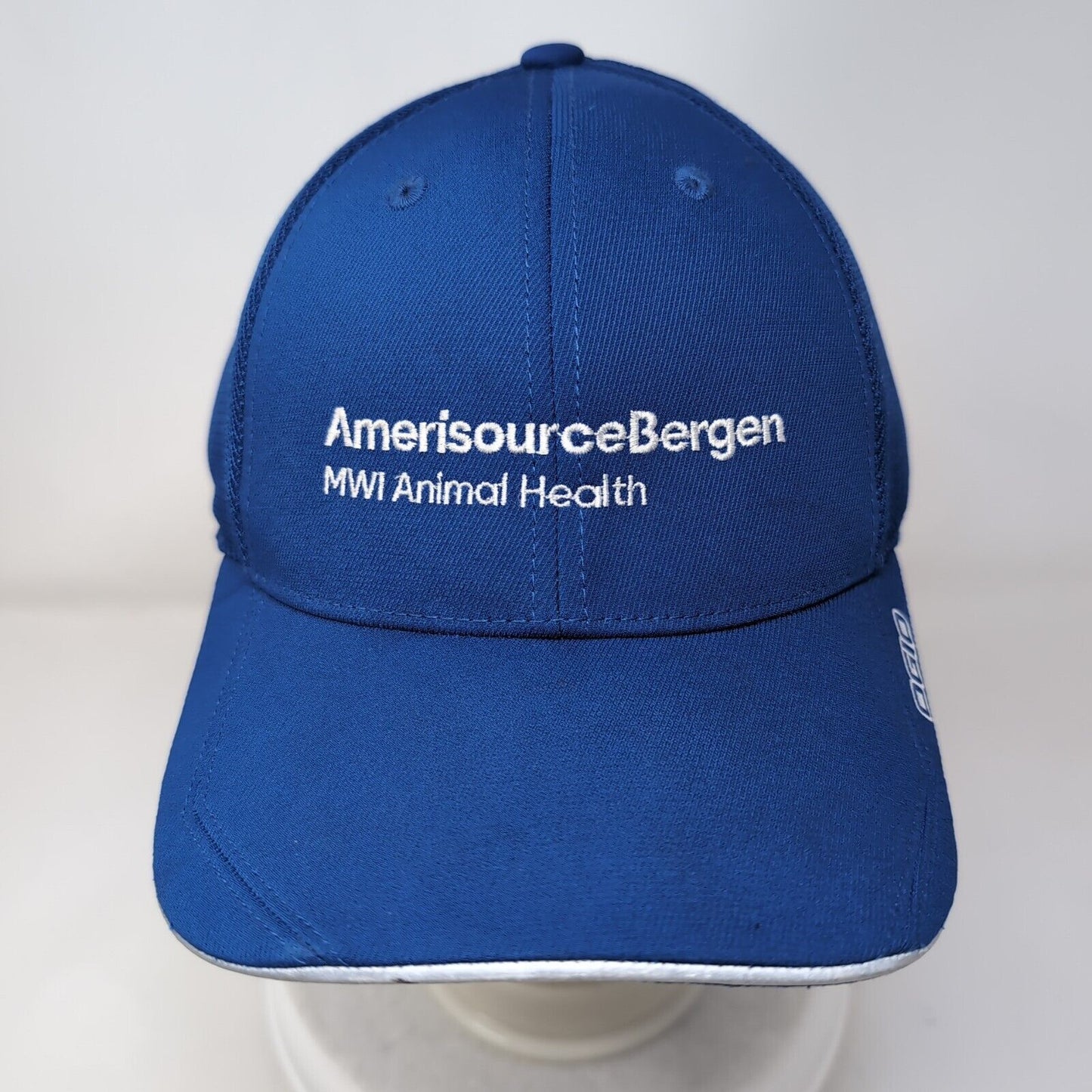 AmerisourceBergen MWI Animal Health Fitted Hat Blue L/XL 6 Panel Ogio Endurance