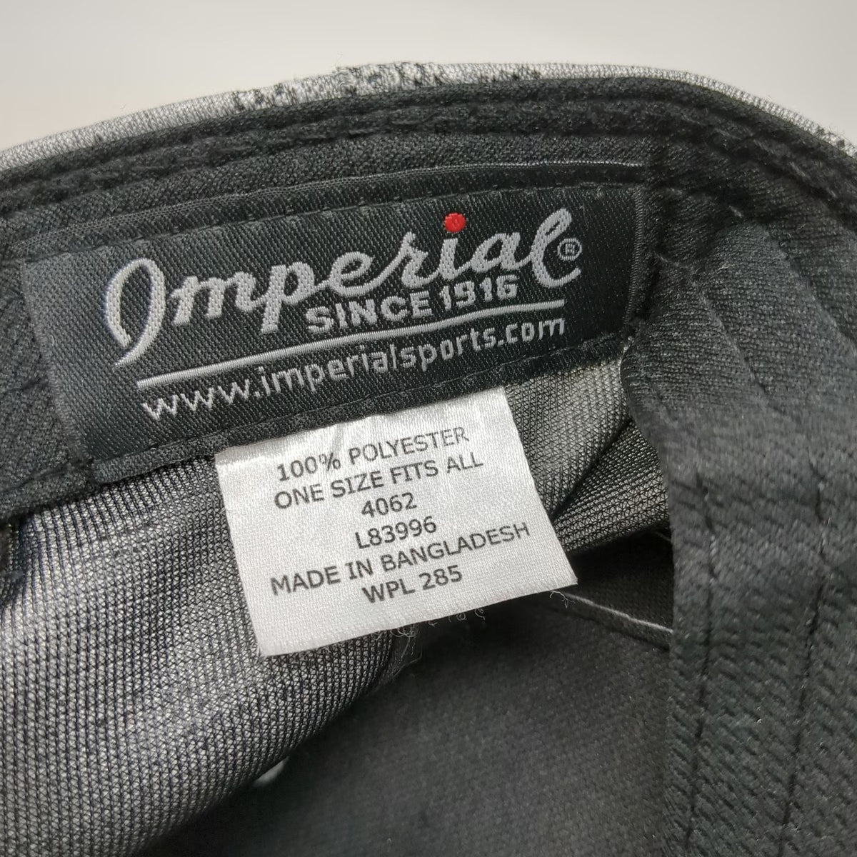 Imperial Snapback Hat Gray One Size TPC Las Vegas Golf Rope Camo Knit Polyester