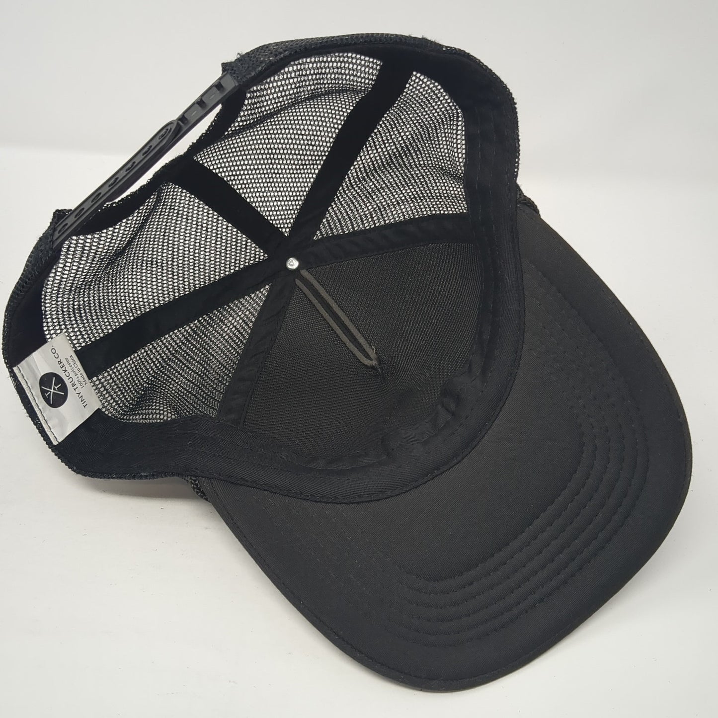 Mama Snapback Trucker Hat Black One Size Adjustable Mesh Back Tiny Trucker Co.