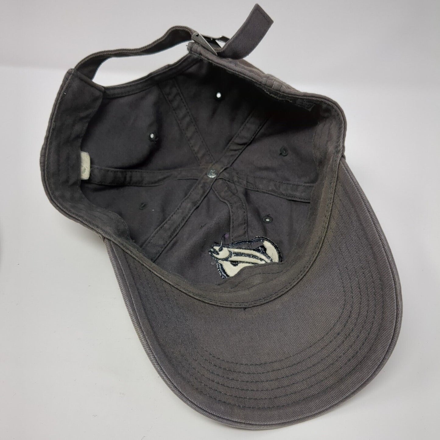 Richardson Slideback Hat Gray One Size Adjustable Embroidered Fish