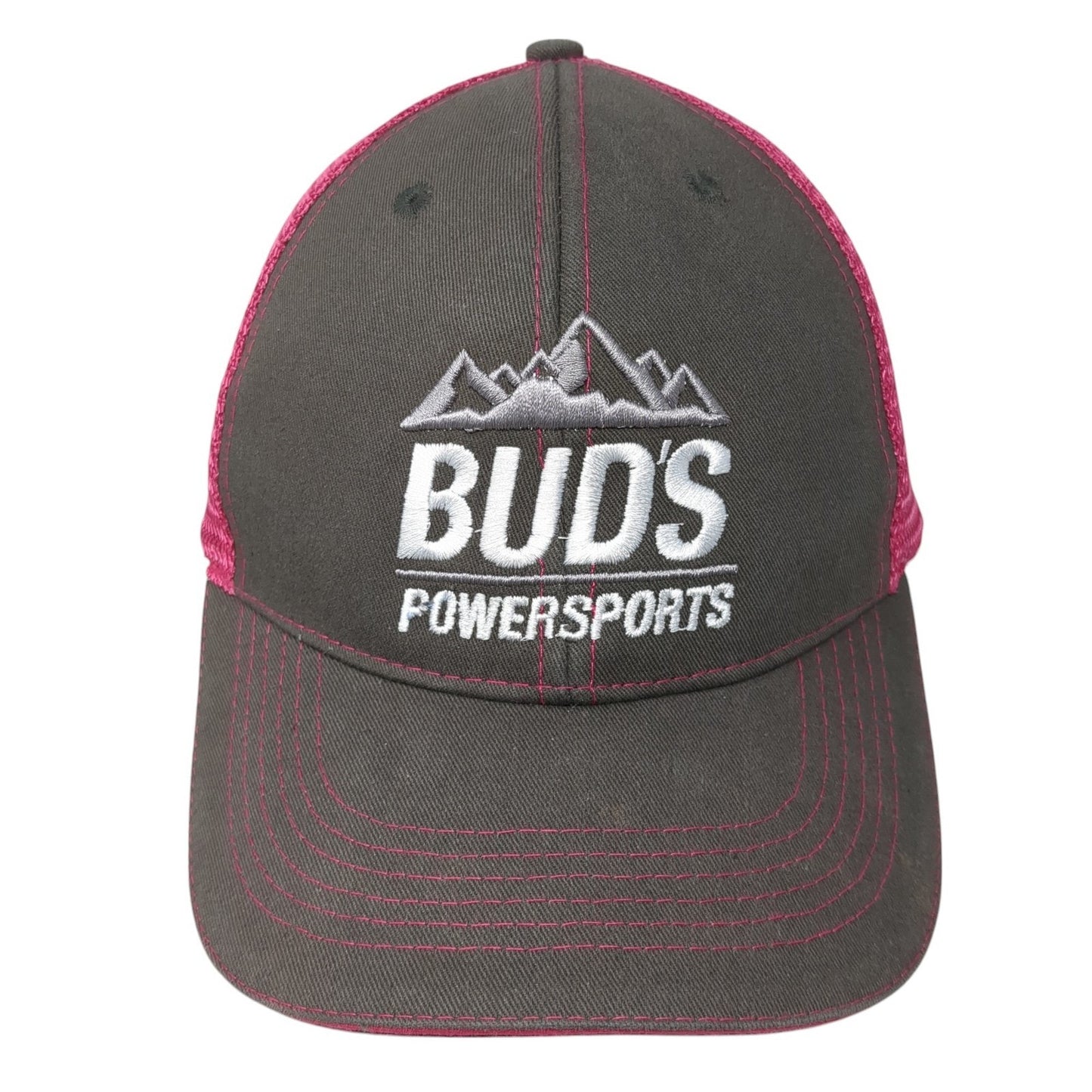 Bud's Powersports Strapback Trucker Hat Multicolor One Size Mesh Back