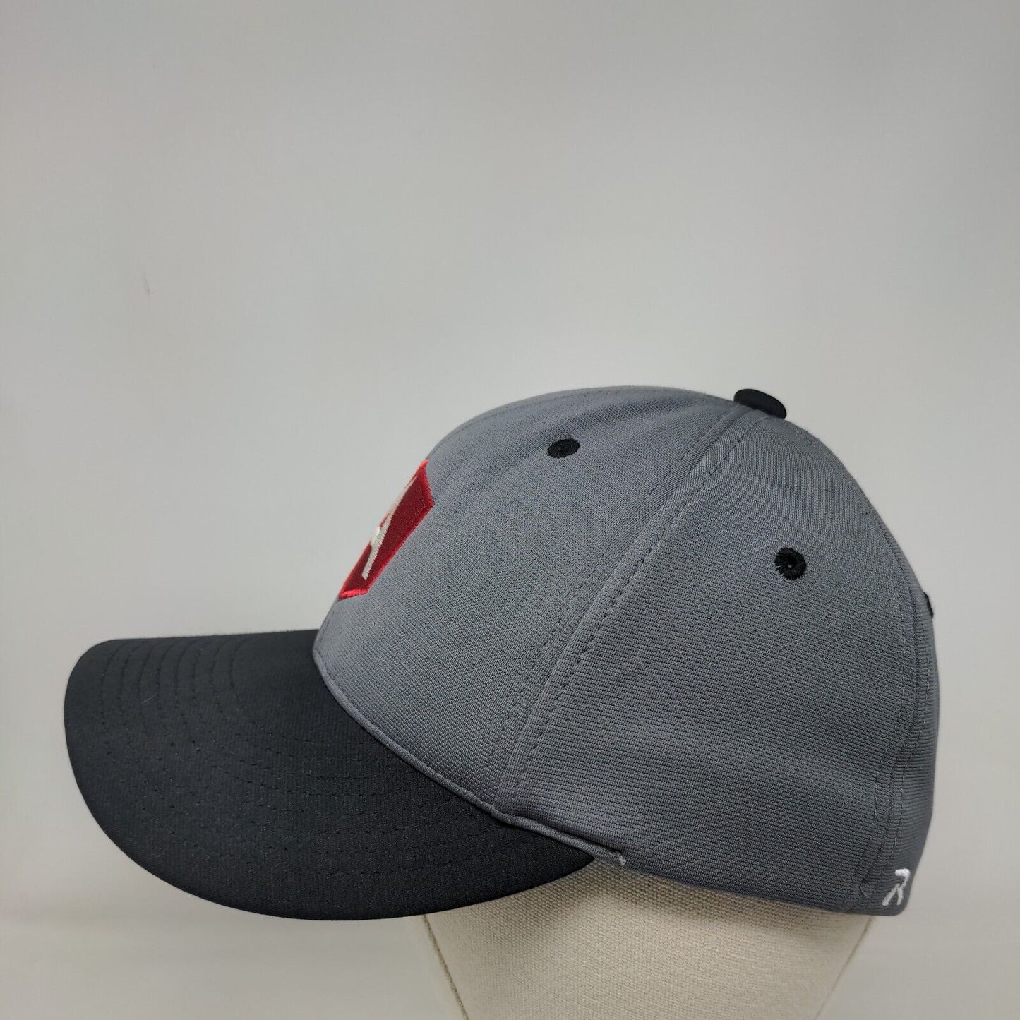 AngularJS Fitted Hat Gray S/M Embroidered Logo Colorblock Richardson