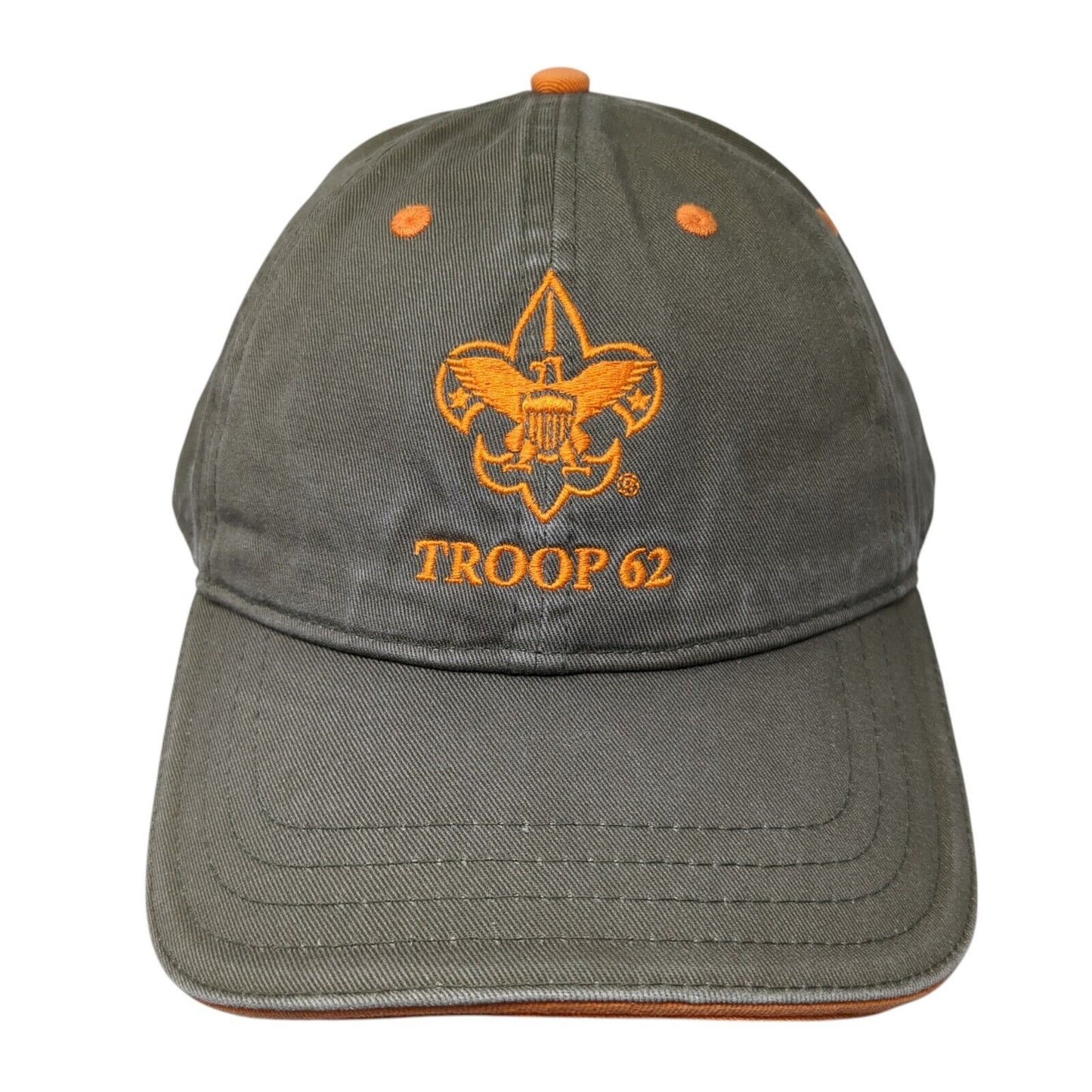 Troop 62 Slideback Hat Brown One Size Adjustable Embroidered Pukka