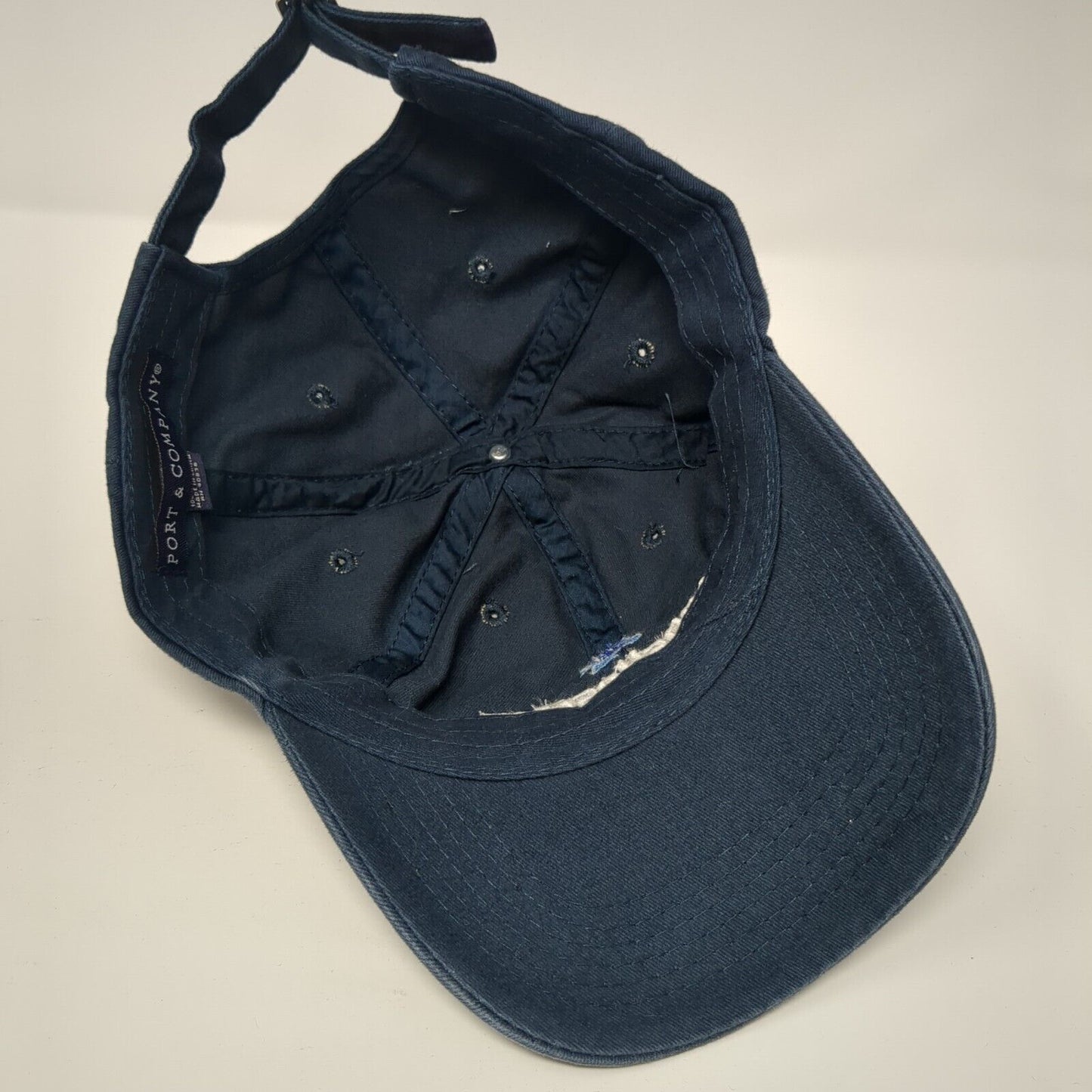 AppHosting Slideback Hat Blue One Size Adjustable Embroidered Port & Company