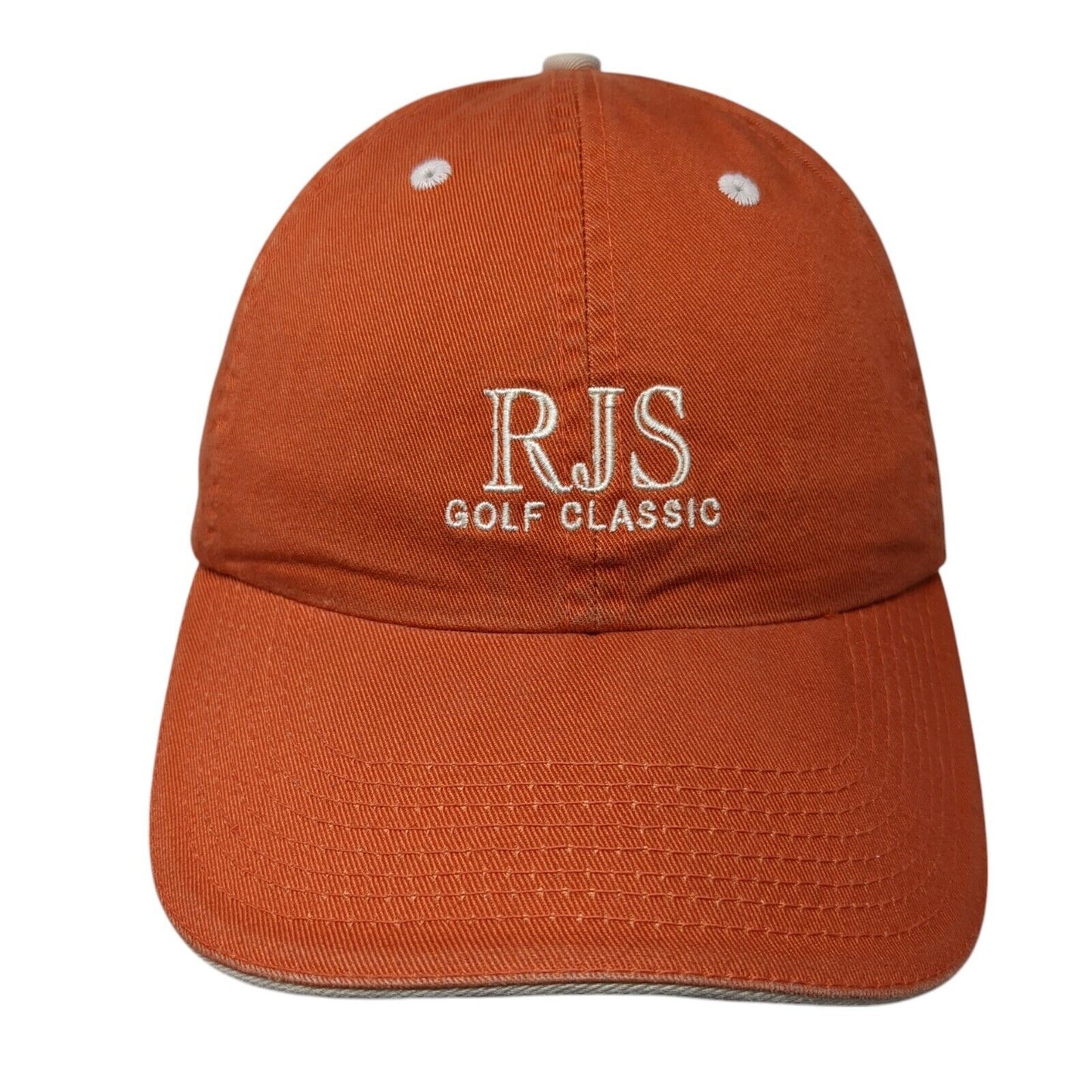 RJS Golf Classic Slideback Hat Orange One Size Adjustable Fahrenheit