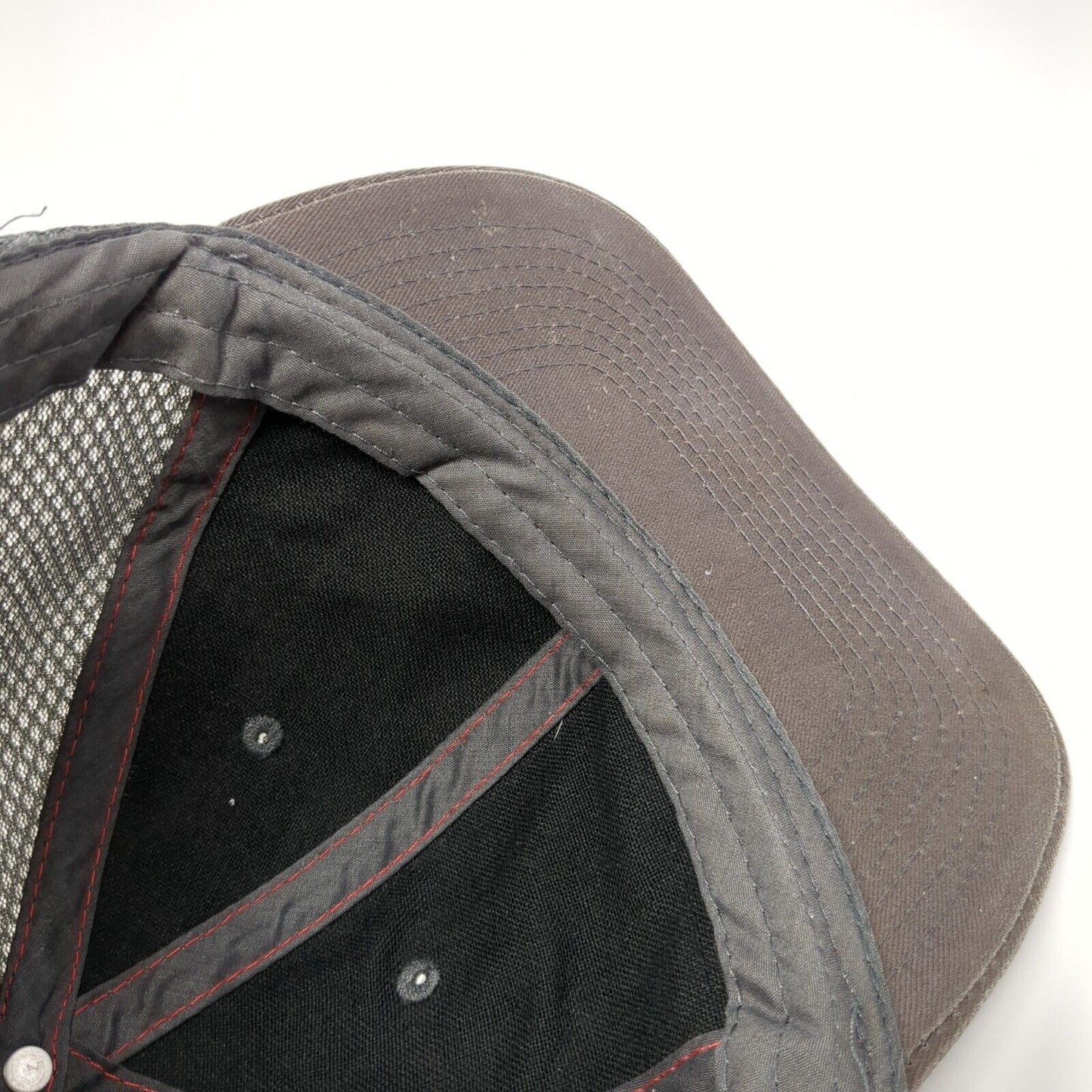 Jack In The Box Strapback Mesh Back Hat Gray One Size Adjustable 6 Panel