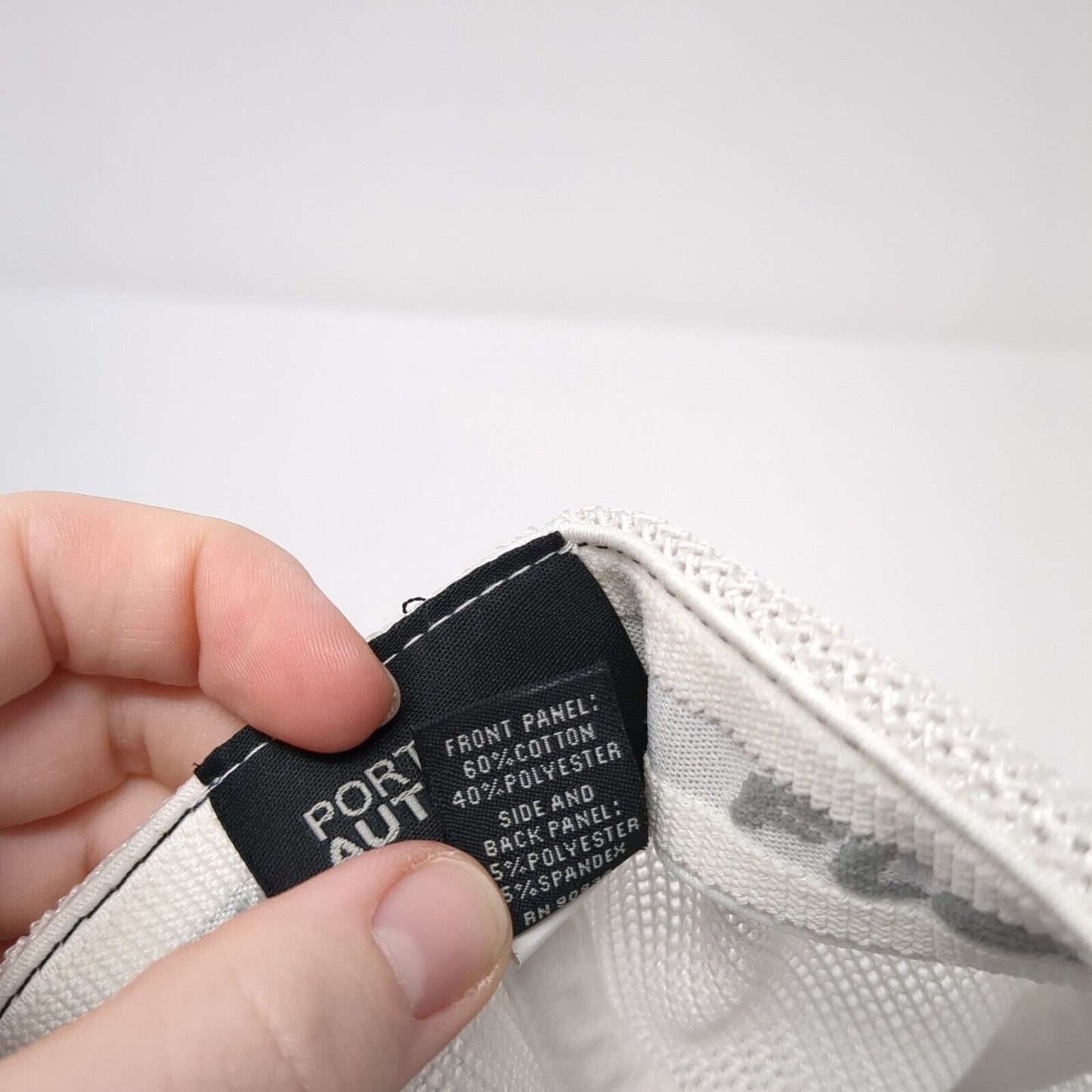 Port Authority Fitted Trucker Hat Blue S/M Flexfit Embroidered Mesh Back