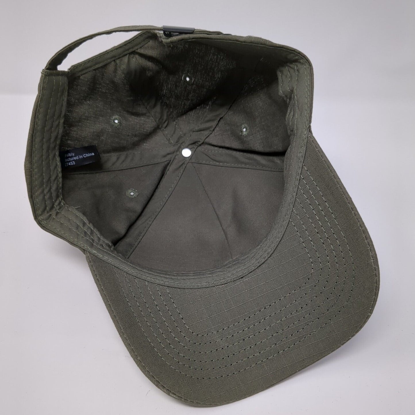 Ama Waterways Slideback Hat Green One Size Adjustable Embroidered Vented Holes