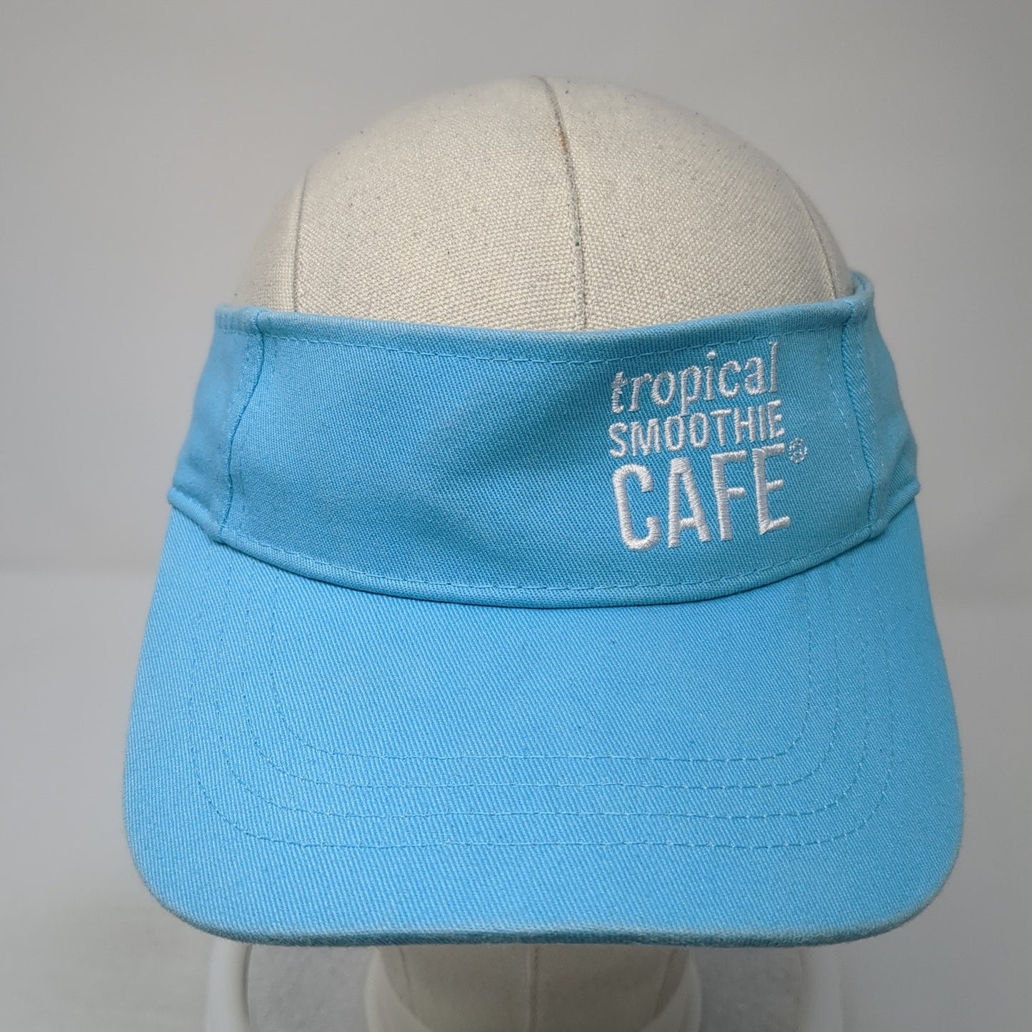 Tropical Smoothie Cafe Strapback Visor Hat Blue One Size The Icebox