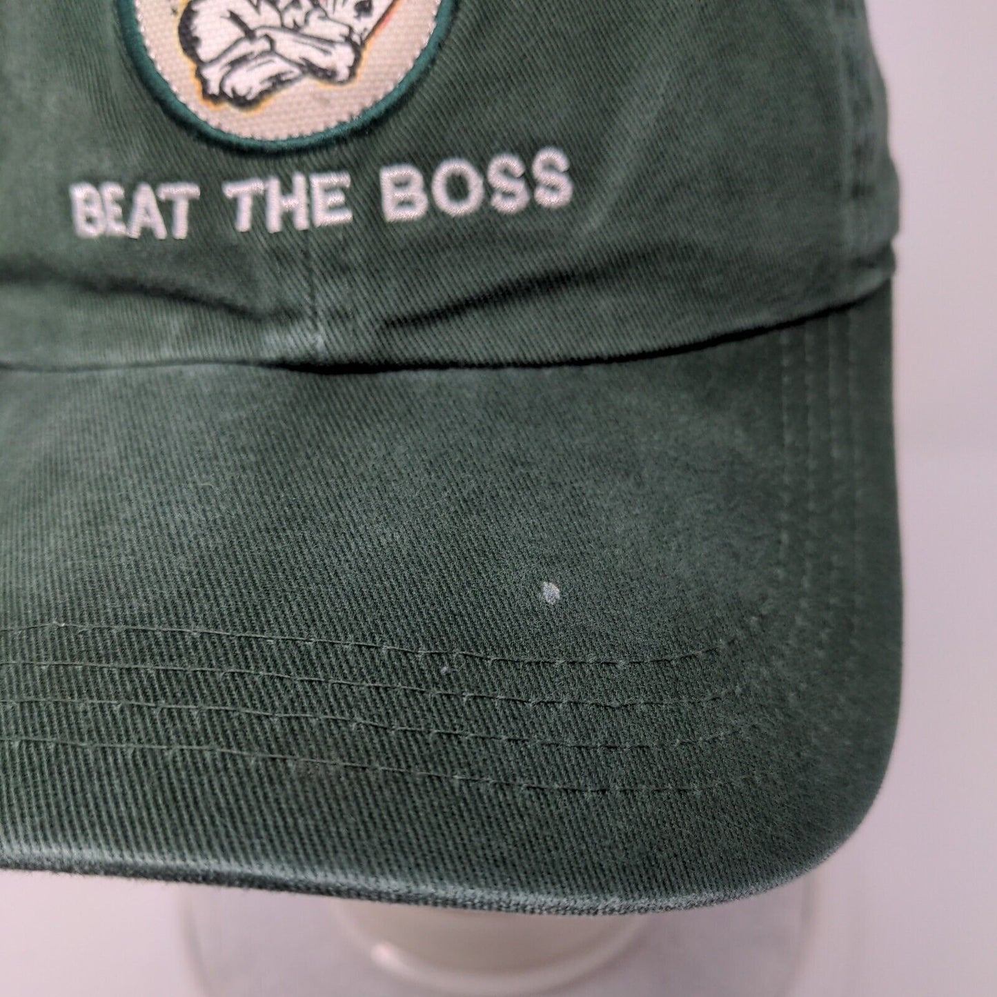 Beat The Boss Slideback Hat Green OSFA Classic Cut Eldorado Resort Casino