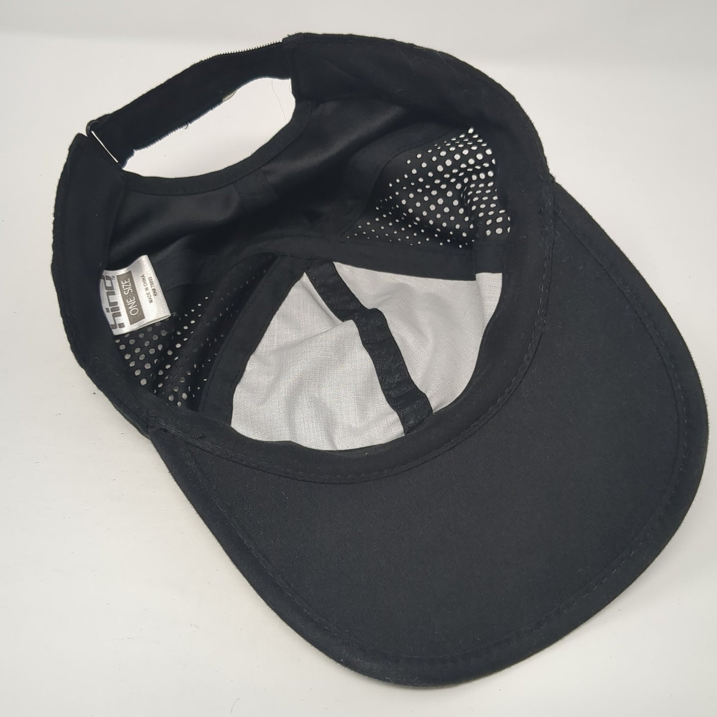 Hind Strapback Hat Black One Size Solid Adjustable Laser Cut Outdoor