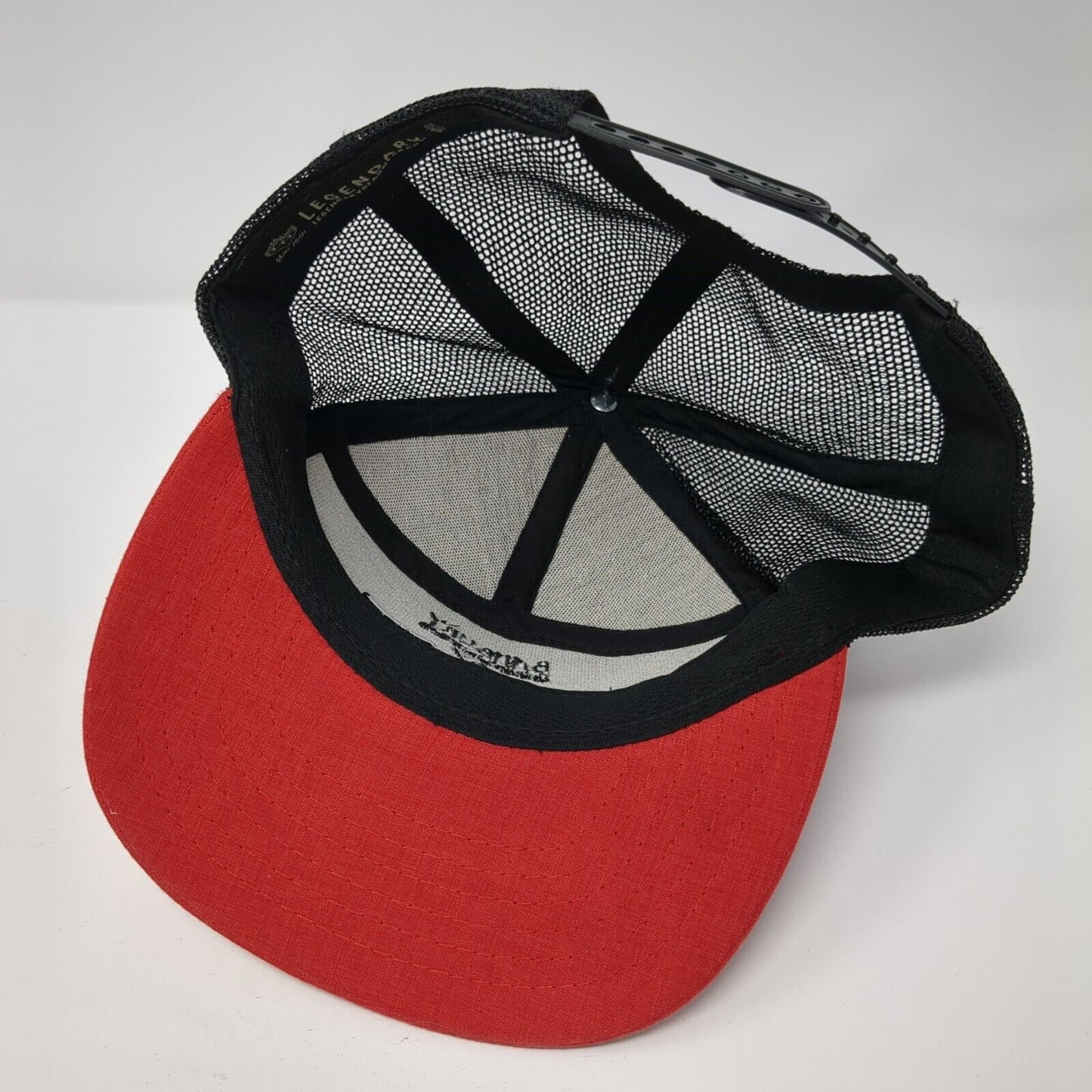 Banbury Golf Course Snapback Trucker Hat Red One Size Mesh Back Legendary