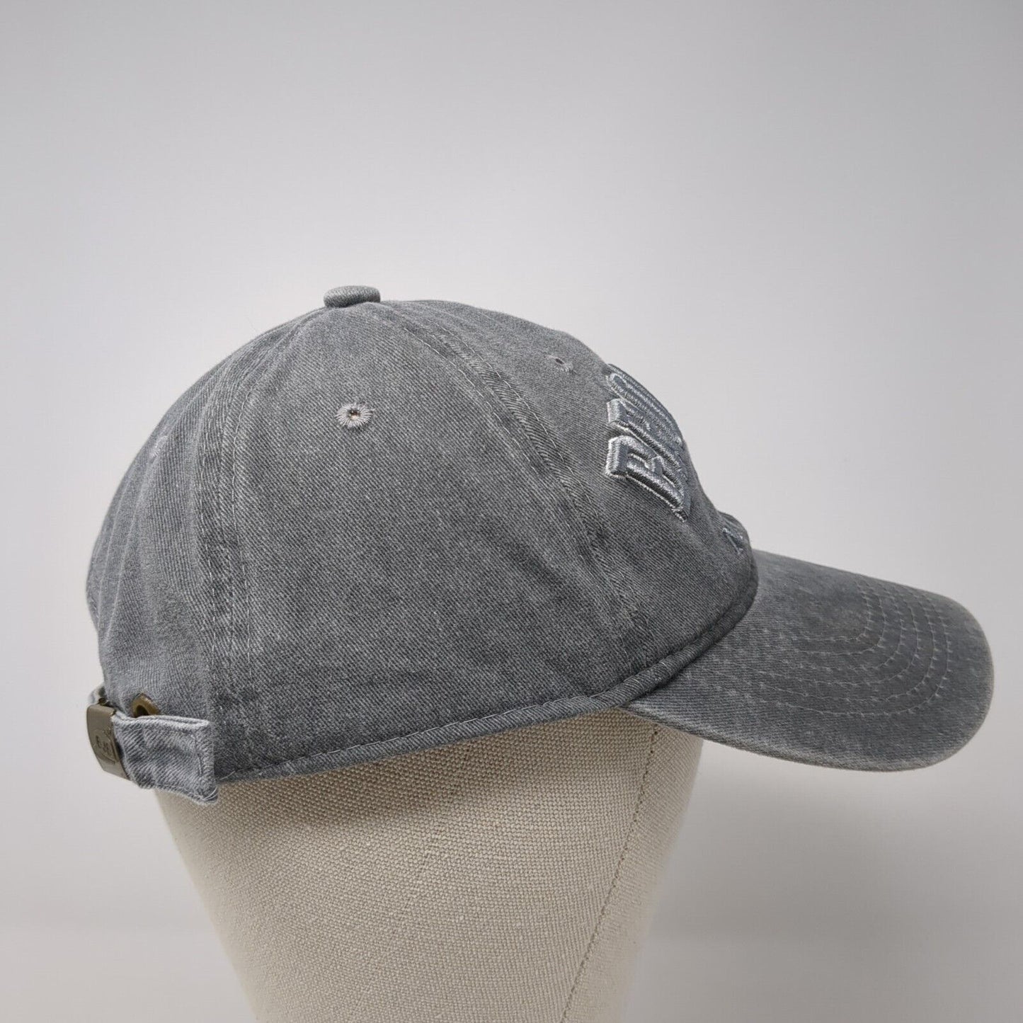 Brooklyn New York 1625 Slideback Hat Gray OS Adjustable Embroidered BJB Cotton