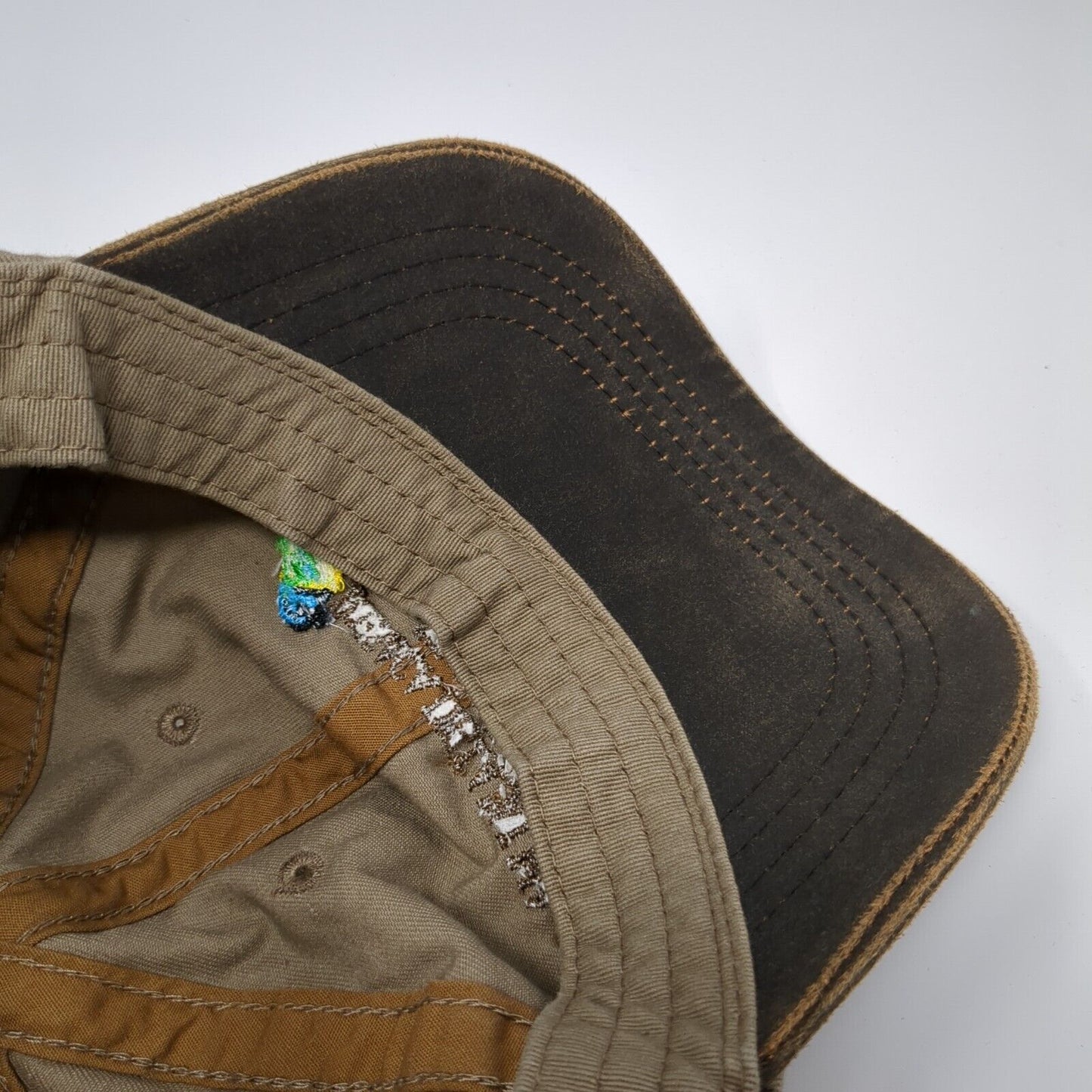 Resaca De La Palma State Park Slideback Hat Brown One Size Embroidered
