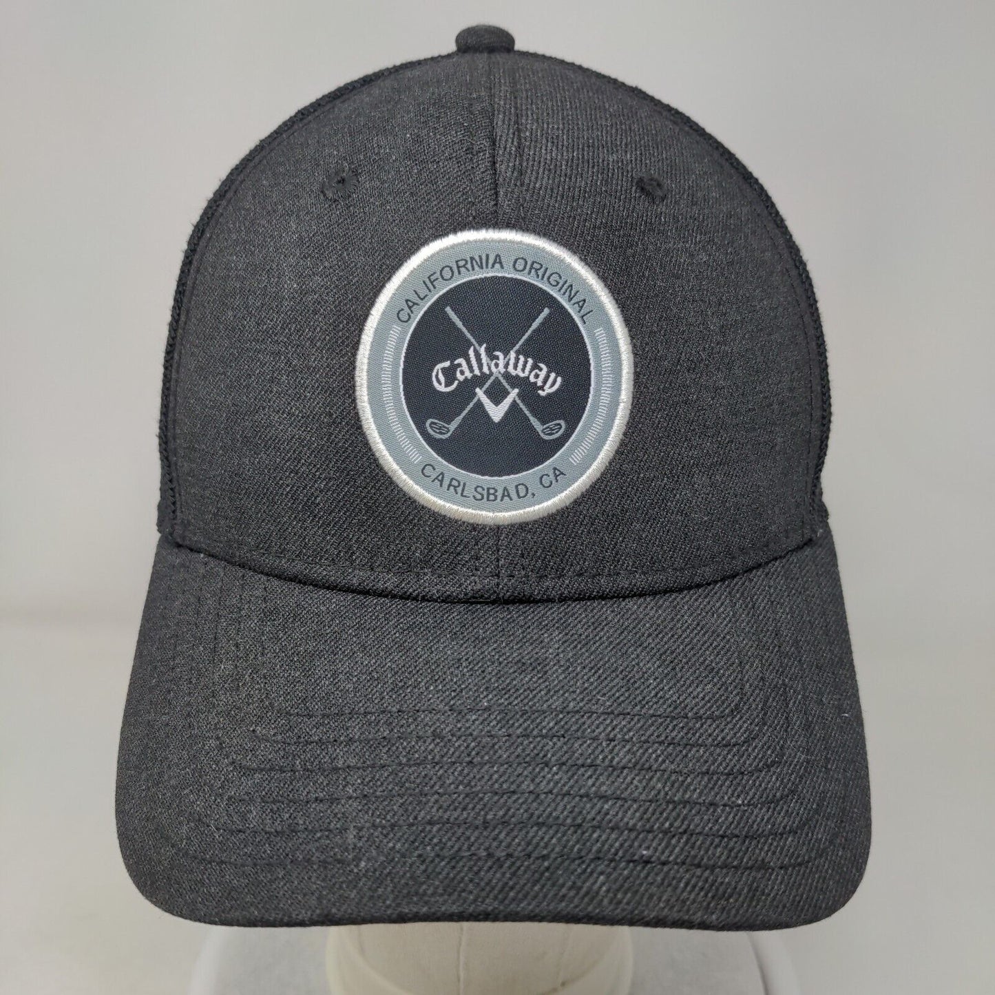 Callaway Snapback Mesh Back Trucker Hat Black One Size Adjustable