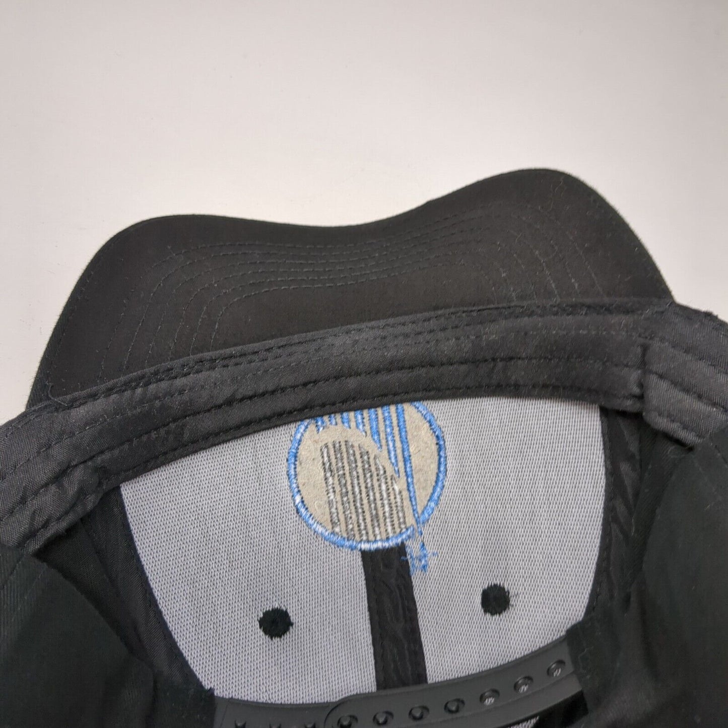Life Surge Snapback Hat Black OSFA Adjustable Embroidered Vented Holes 6 Panel