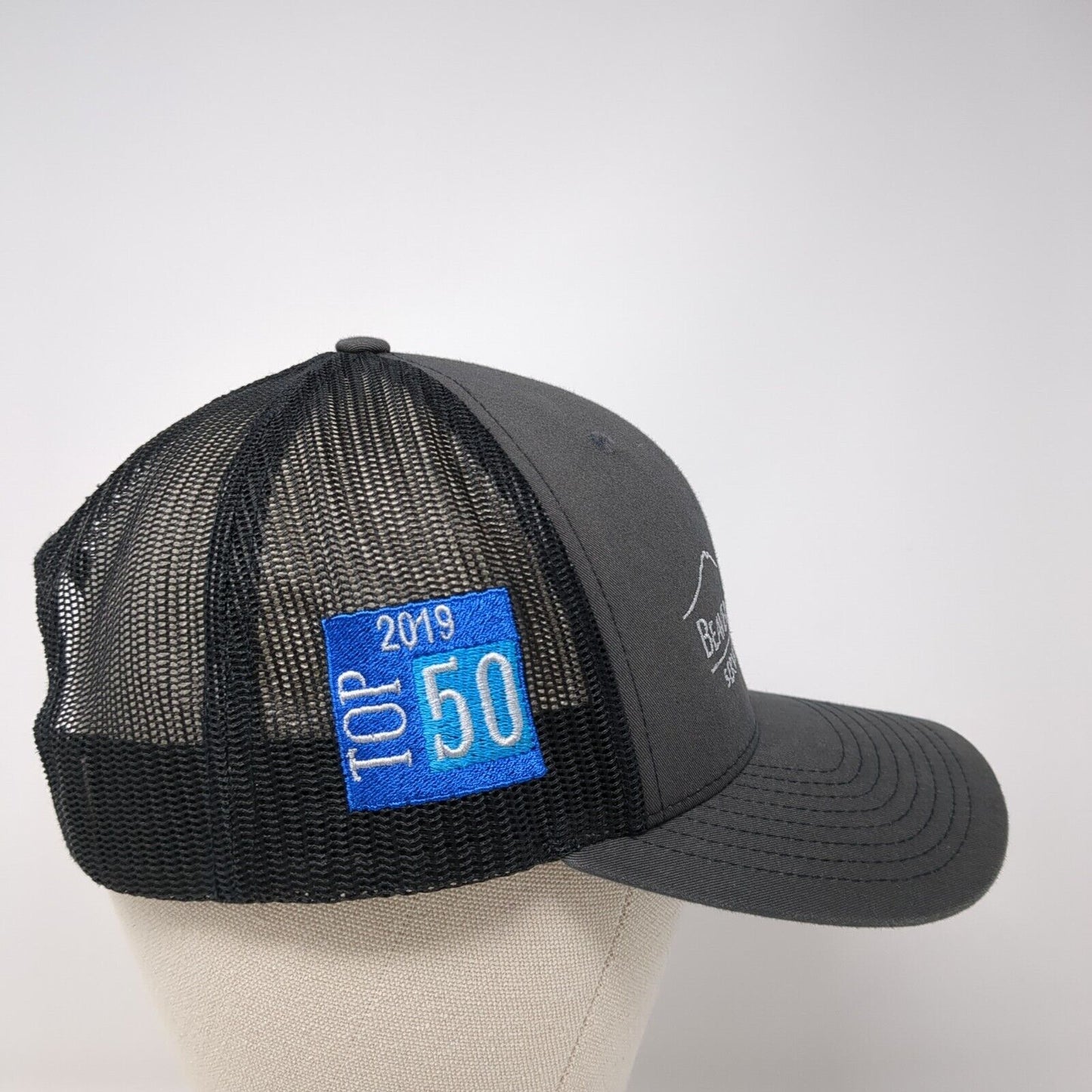 Beaver Coach Sales Servce Is The Secret Snapback Trucker Hat Gray OS Richardson