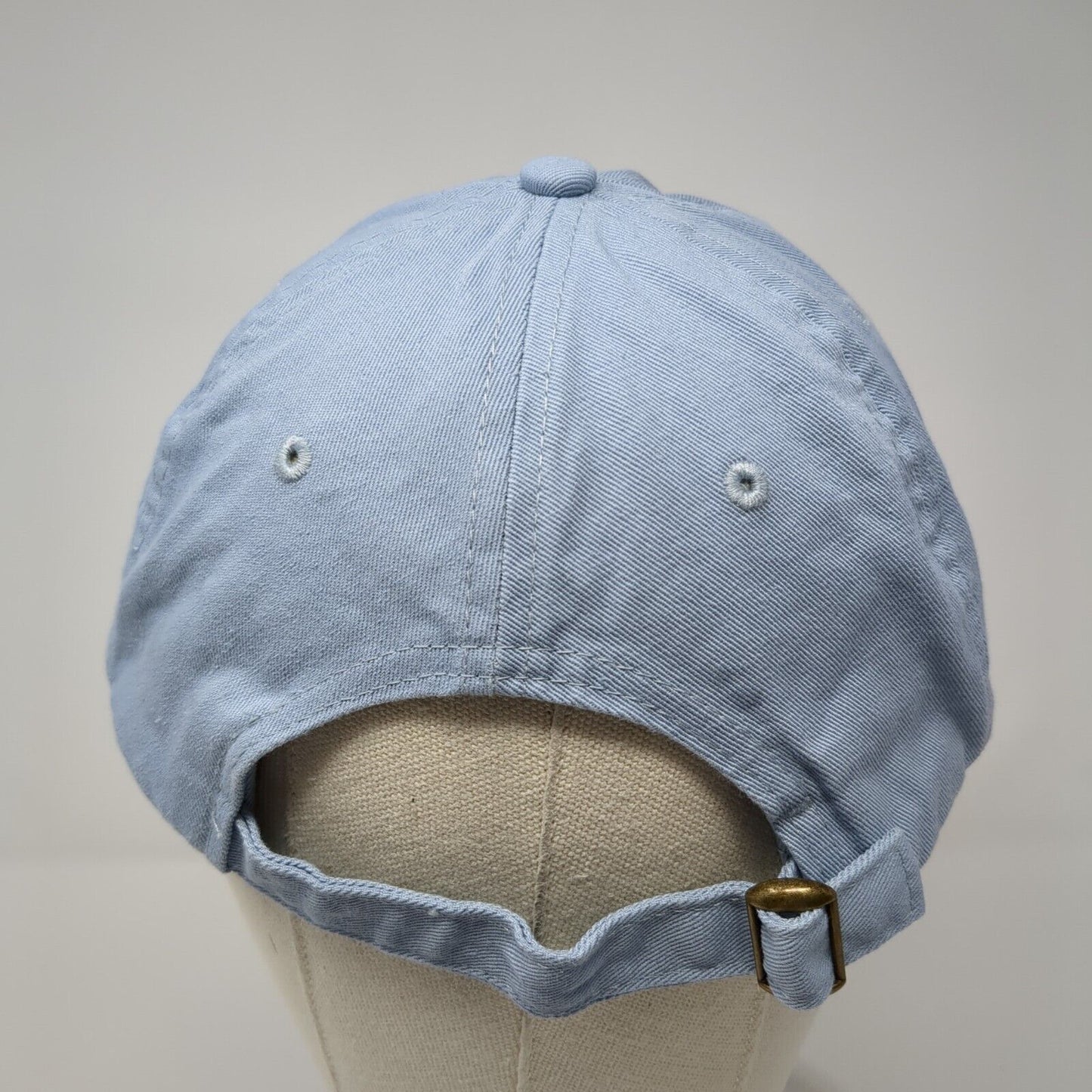 Tri Delta Slideback Hat Blue One Size Adjustable Embroidered 6 Panel Cotton