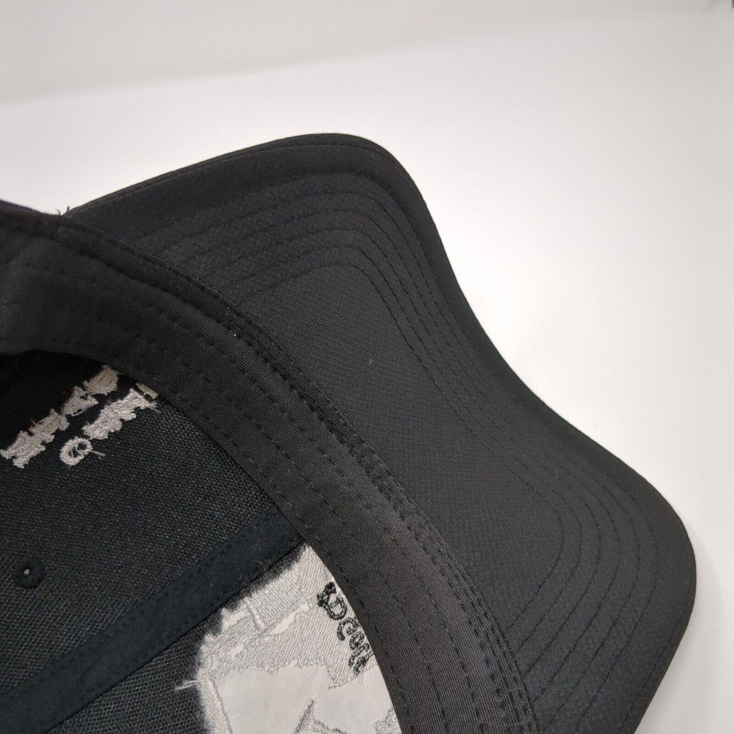 Meadow Creek ID Golf Strapback Hat Black One Size Adjustable 6 Panel