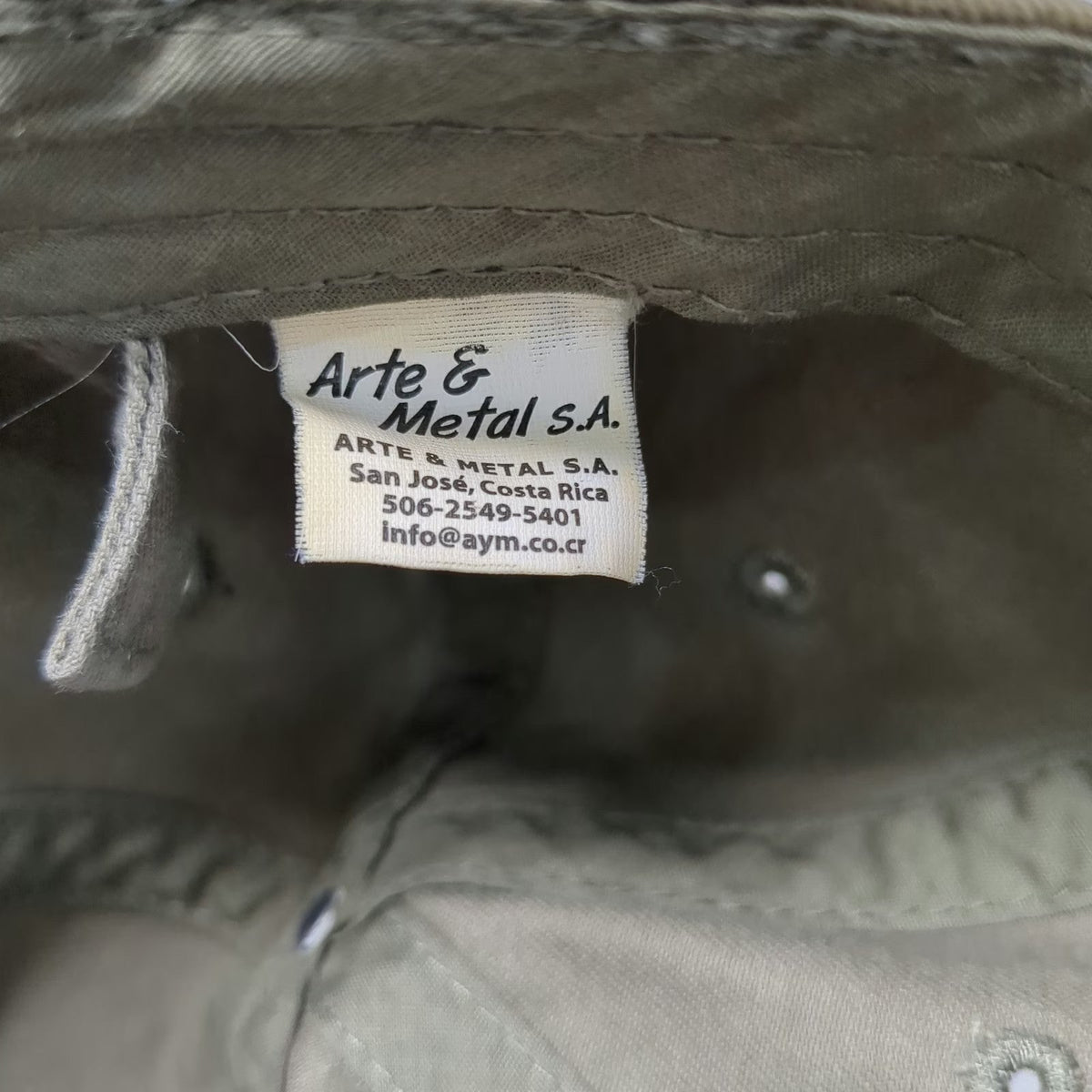 Arte & Metal Baseball Cap Green One Size Costa Rica Pura Vida Embroidery Hat