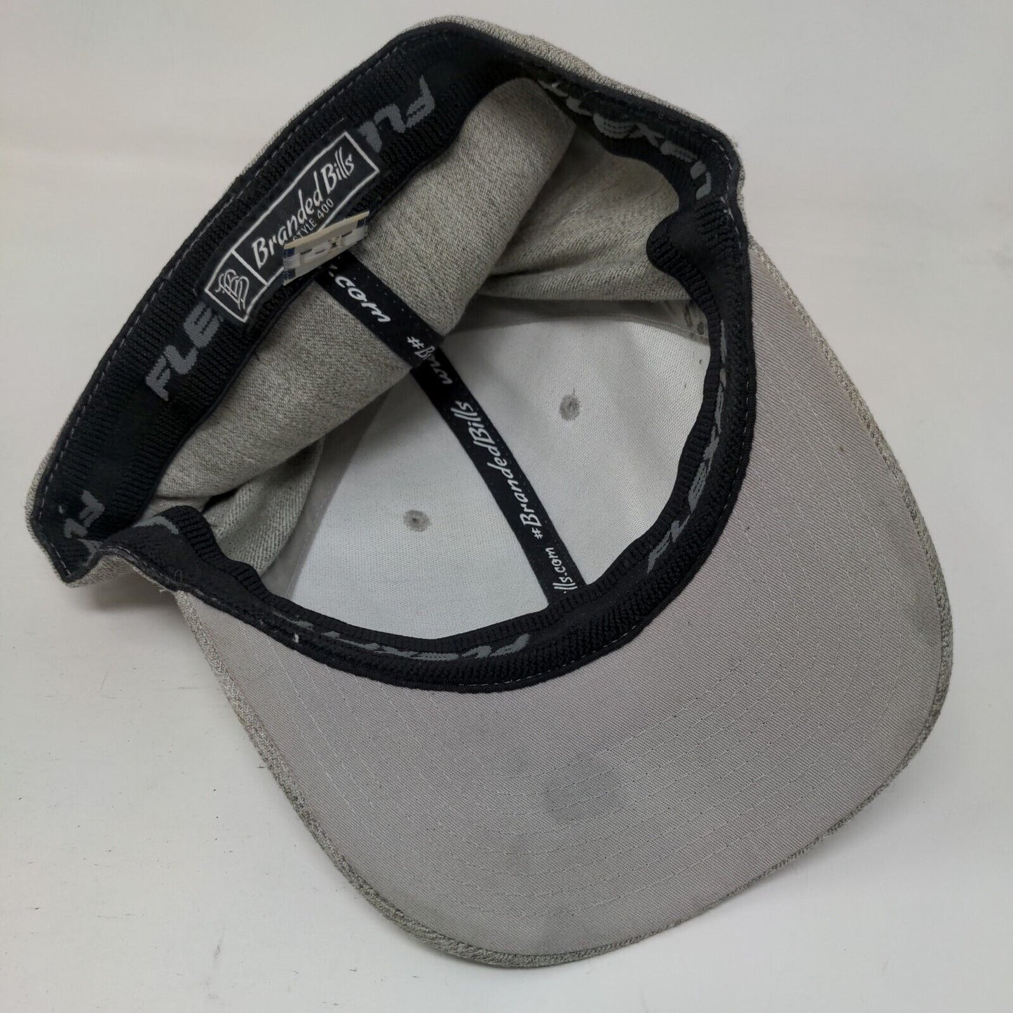 Arizona Leather State Patch Fitted Hat Gray L-XL Flexfit Branded Bills