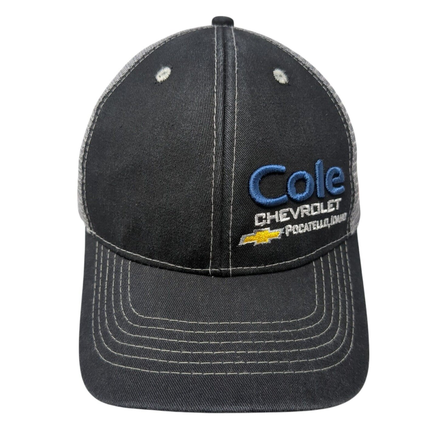 Cole Chevrolet Idaho Snapback Trucker Hat Black One Size Mesh Back