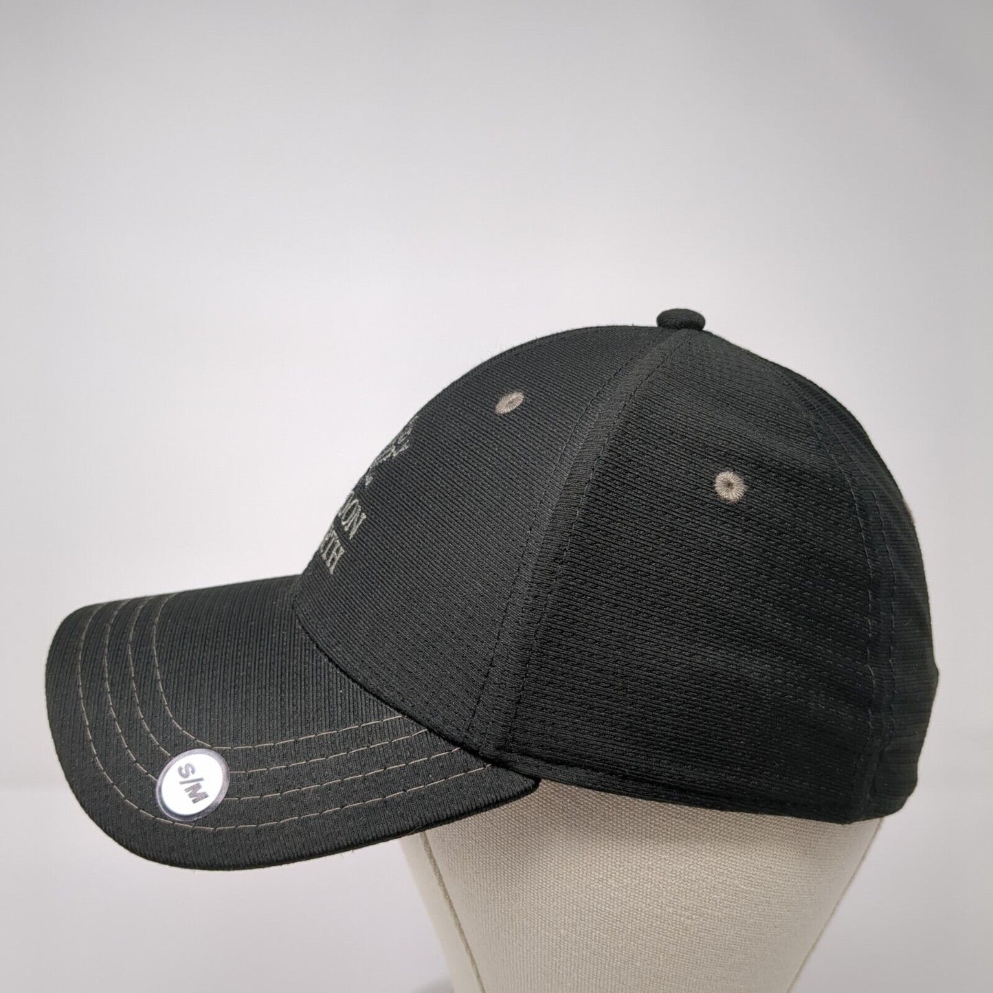 Troon North Troon Golf Fitted Hat Black S/M A-Flex Embroidered 6 Panel