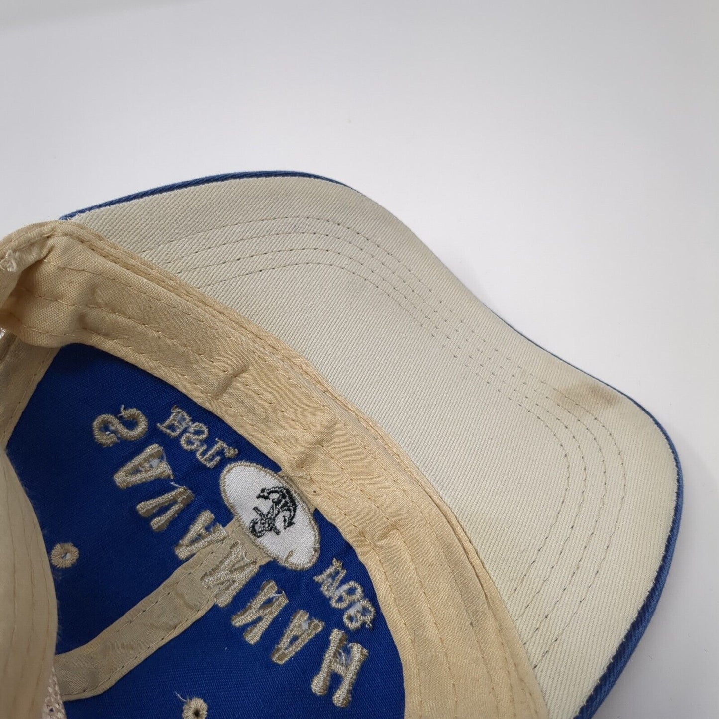 Savannah Georgia Est 1733 Snapback Trucker Hat Blue One Size Mesh Back