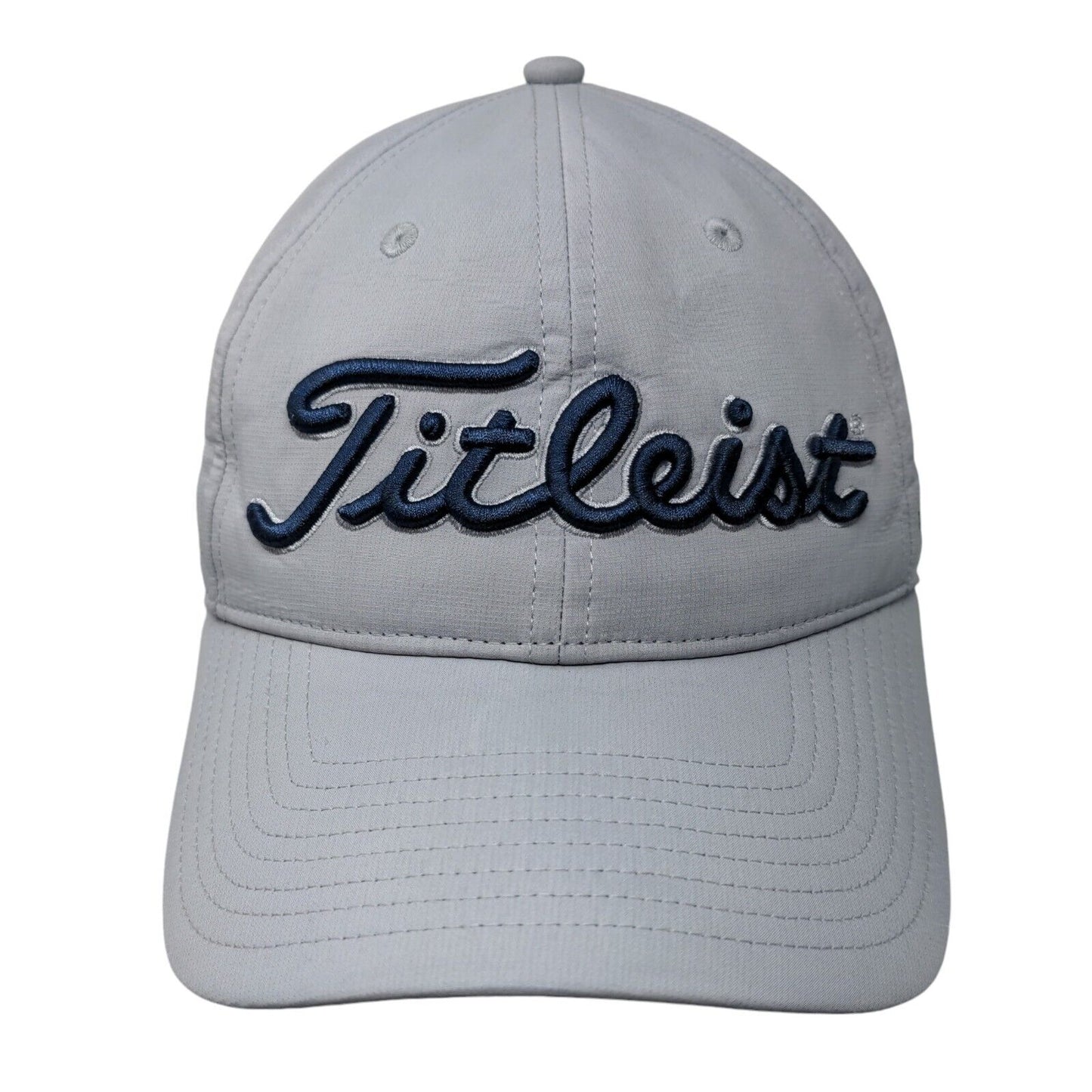 Titleist Slideback Hat Gray One Size Adjustable Embroidered Vent Holes