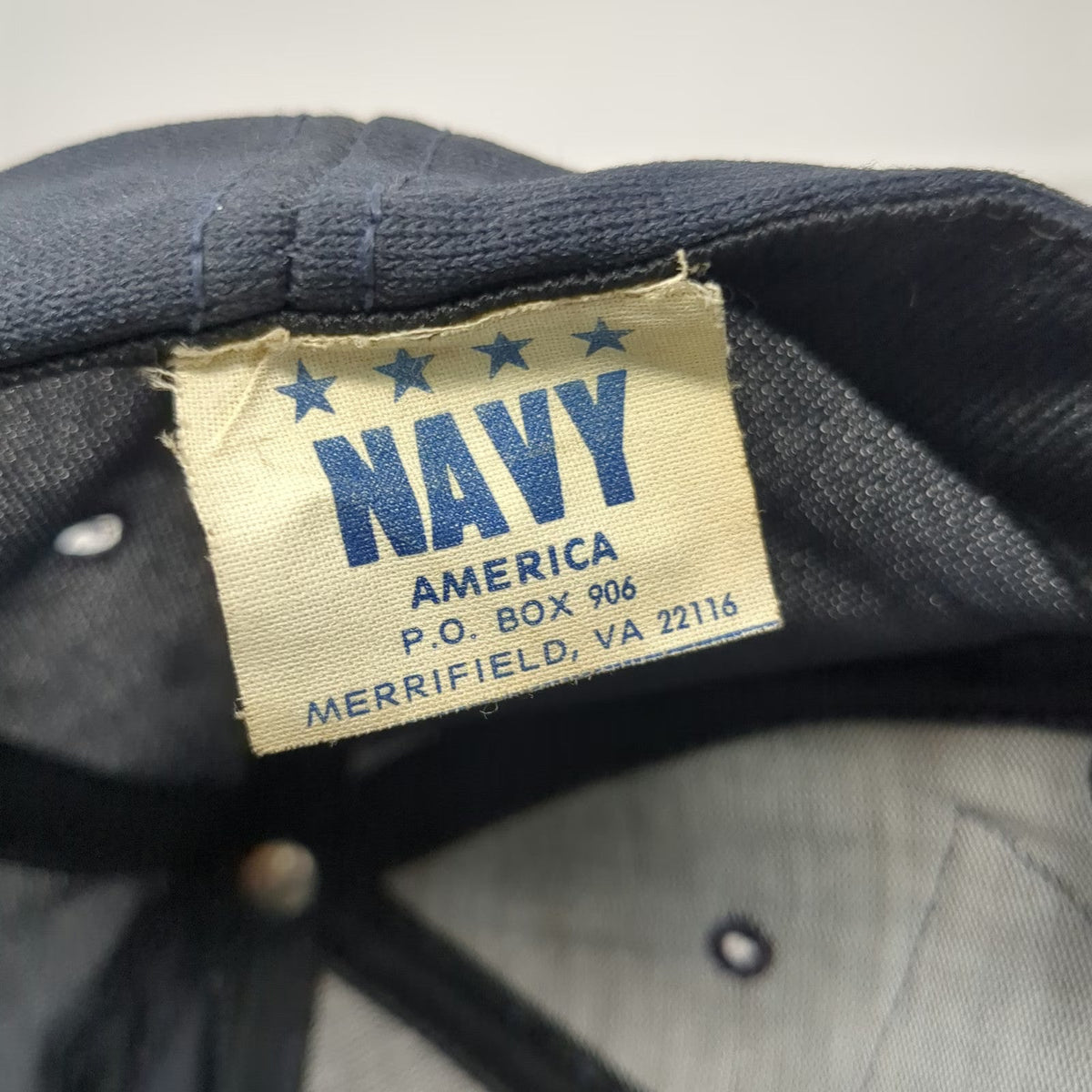 Navy America Snapback Blue OSFM USS Intrepid CVS 11 Aircraft Carrier Hat Yellow