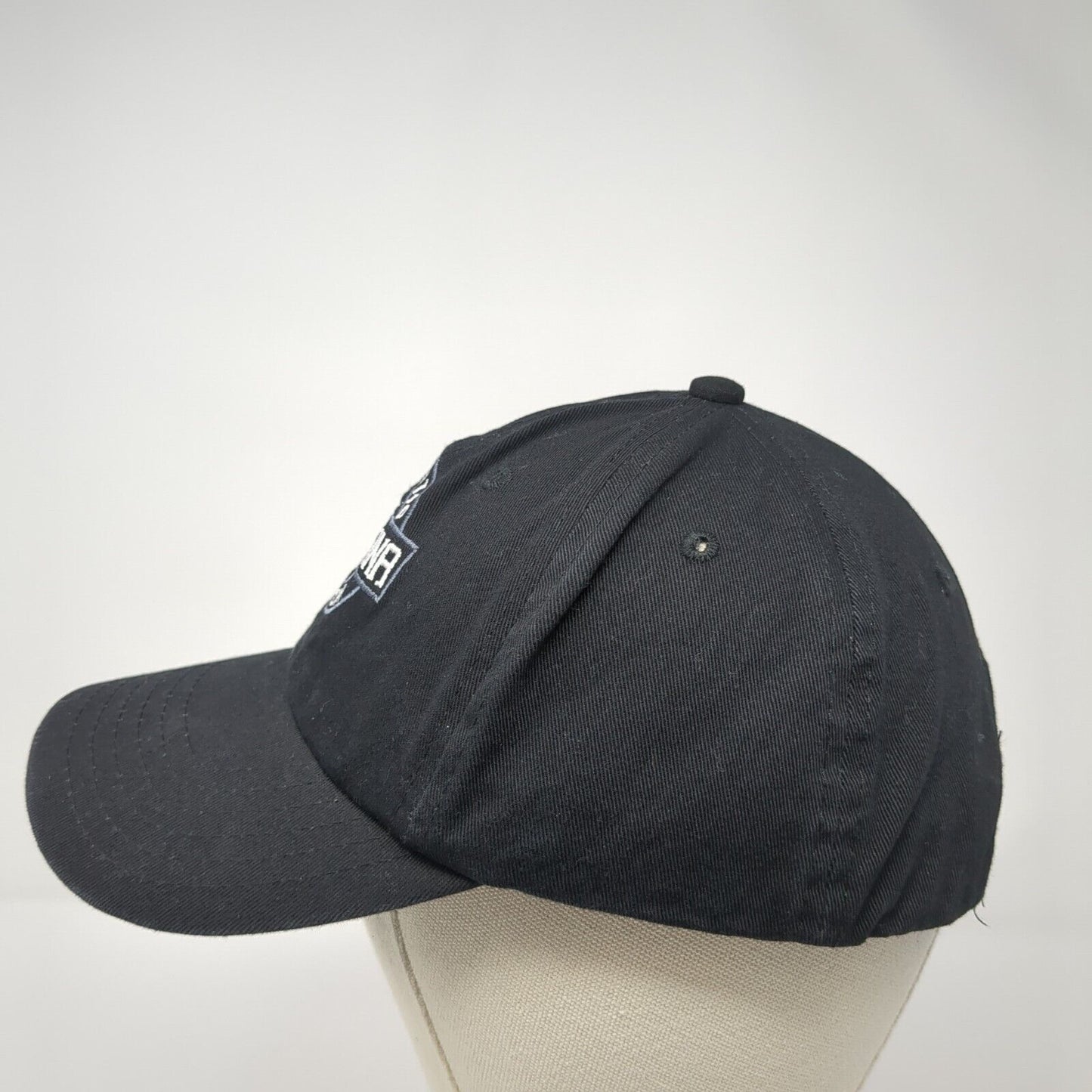 New Smyrna Authentic Beach Slideback Baseball Cap Black OS Adjustable 6 Panel