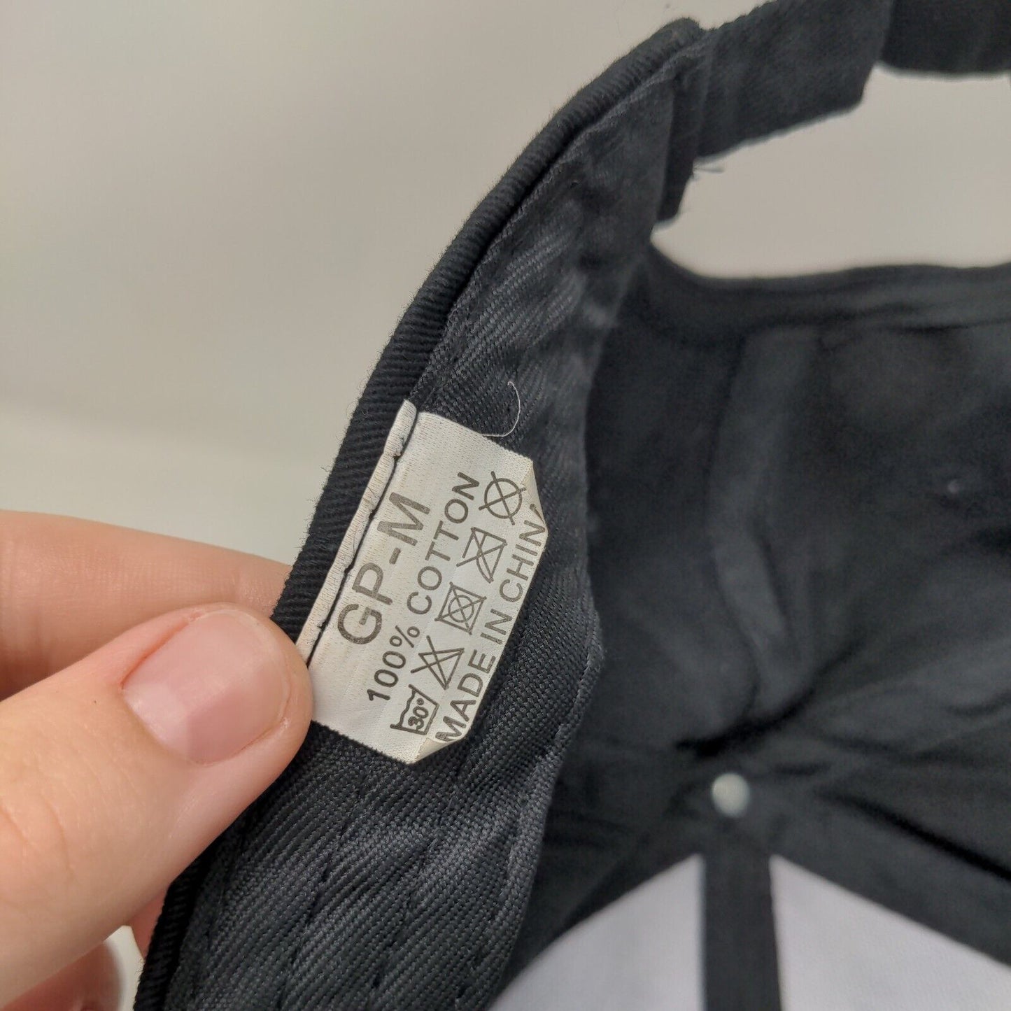 Not Really Slideback Hat Black One Size Adjustable 6 Panel Vent Holes