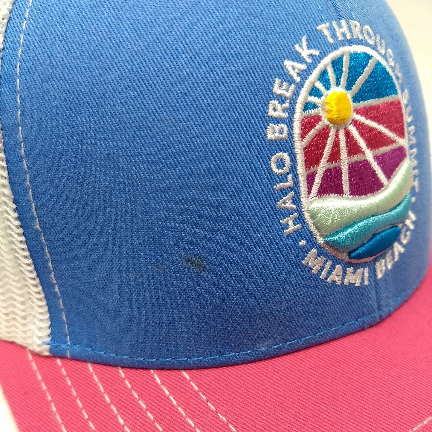 Halo Breakthrough Summit Miami Beach Snapback Trucker Hat Multi OSFM Otto