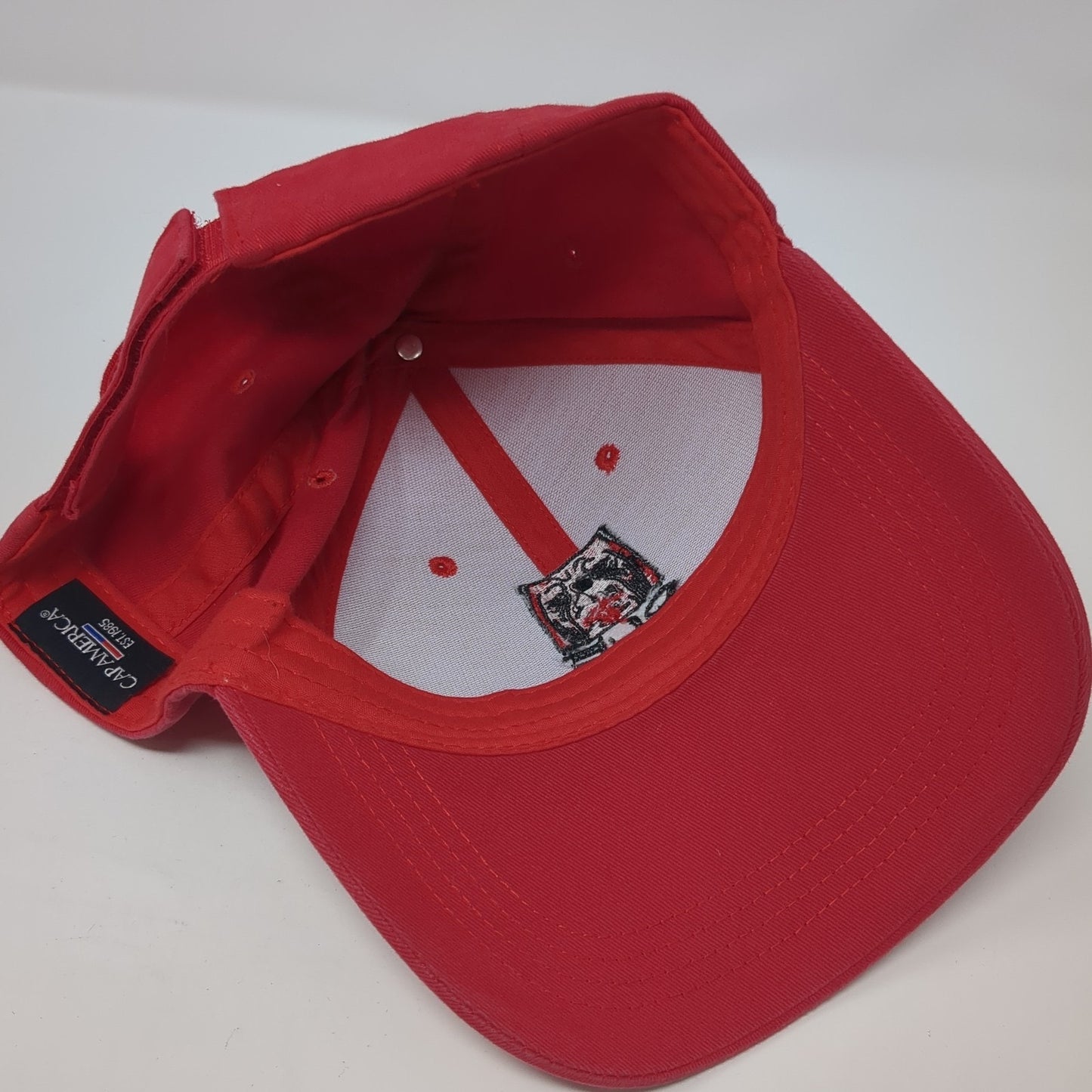 Ole Red Strapback Baseball Cap Red One Size Adjustable Embroidered Cap America