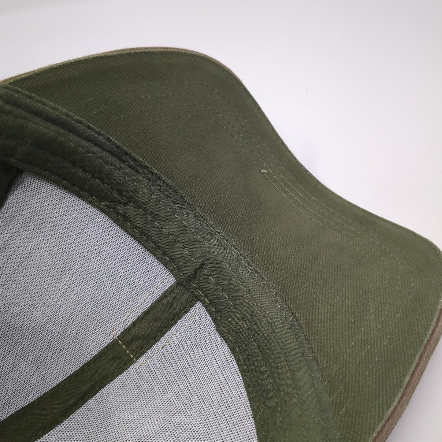 Chateaux De La Loire Slideback Hat Green One Size Solid Leather Patch