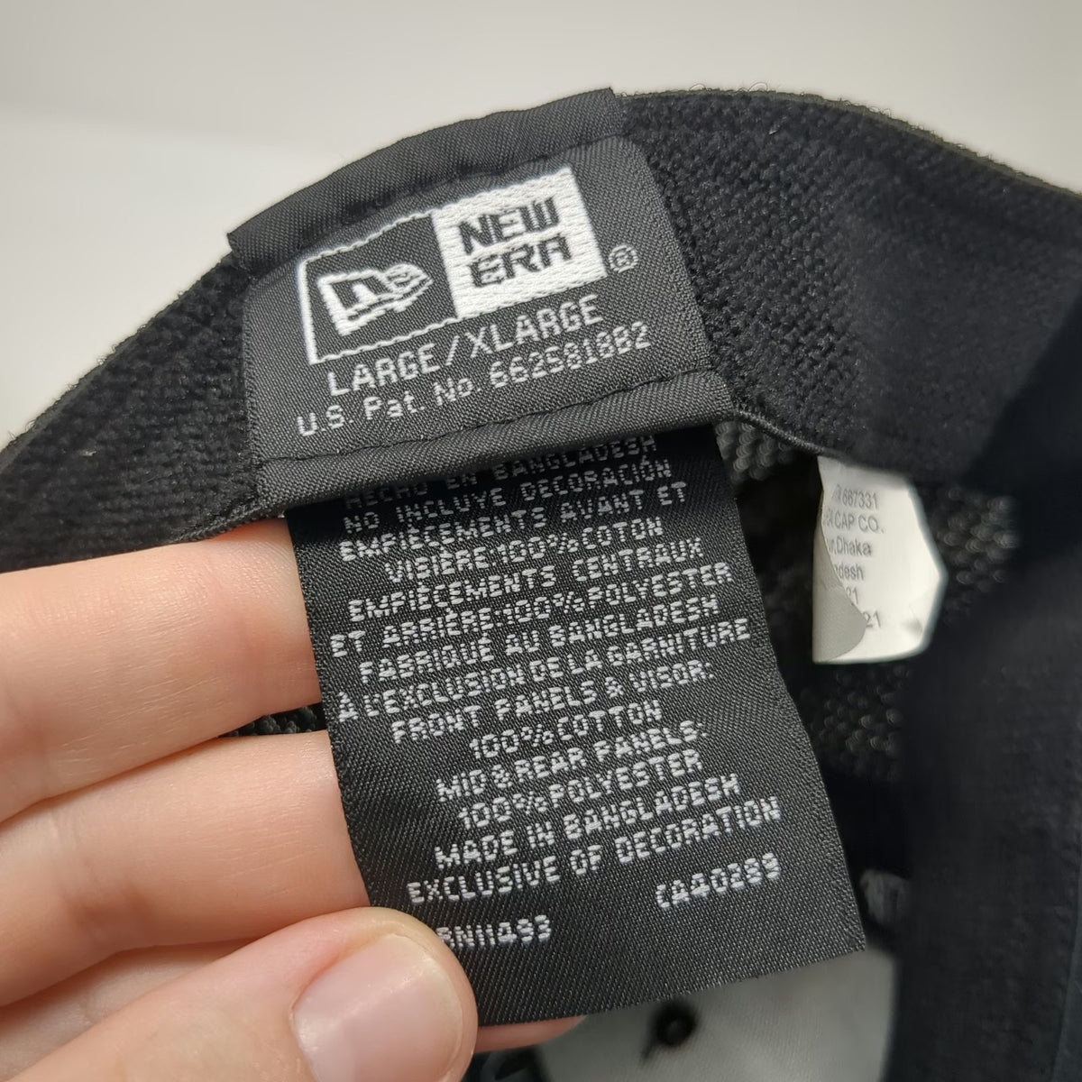 New Era Baseball Cap Black XL Meridian Automotive Mesh Back Stretch Fit Hat