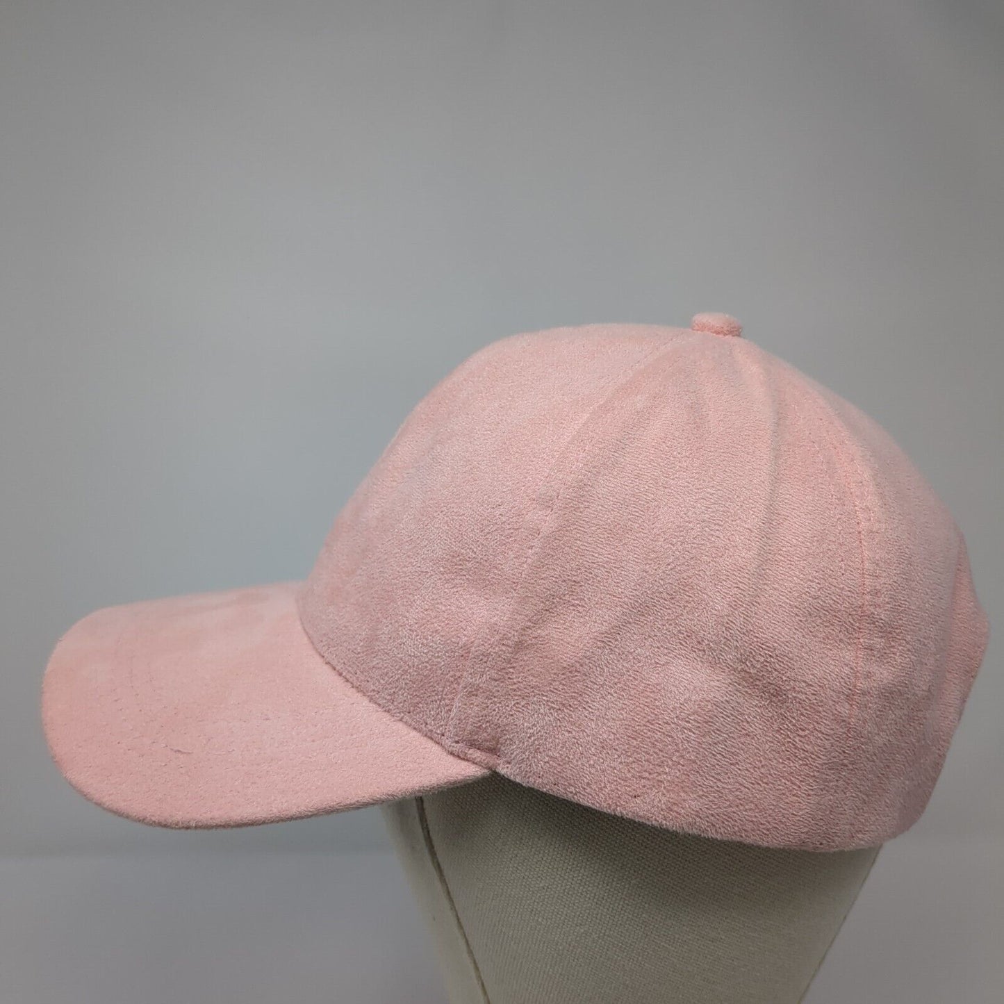 Unbranded Slideback Hat Pink One Size Adjustable Vented Holes 6 Panel Blank