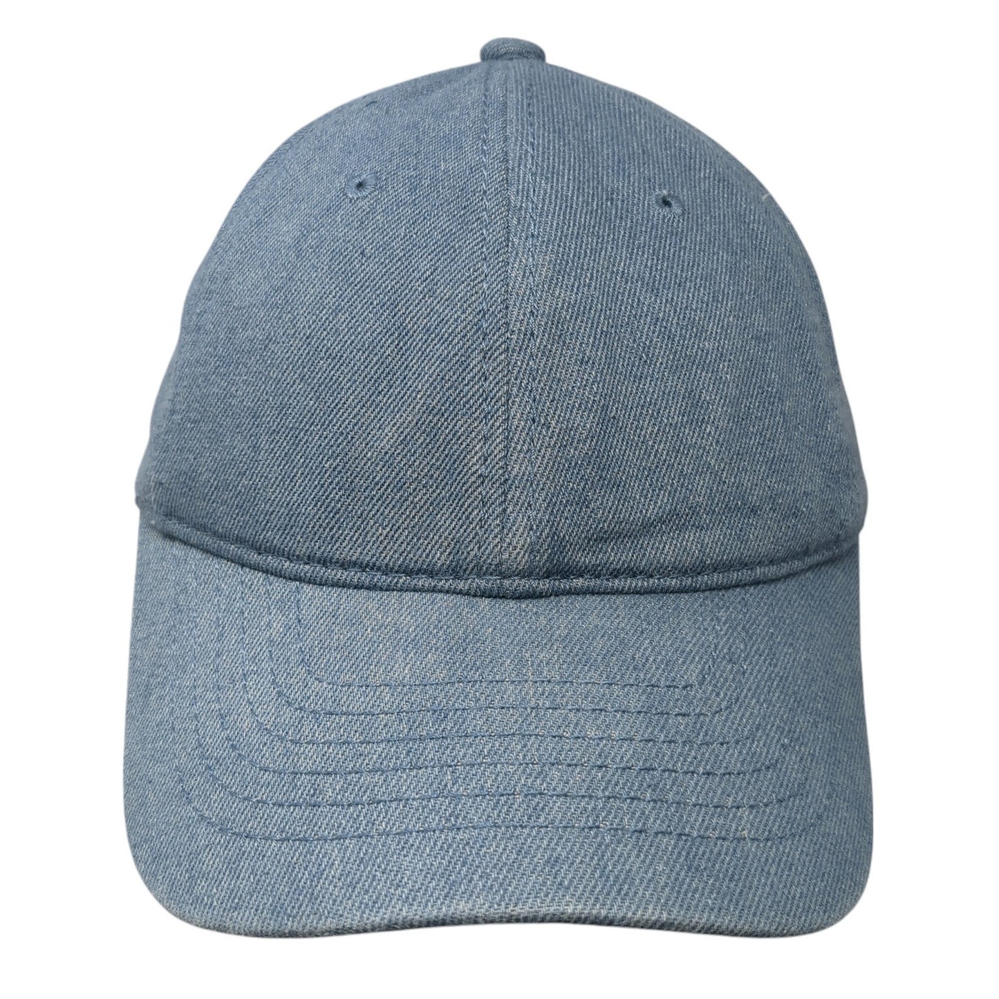 Unbranded Slideback Baseball Cap Blue One Size Adjustable 6 Panel Blank