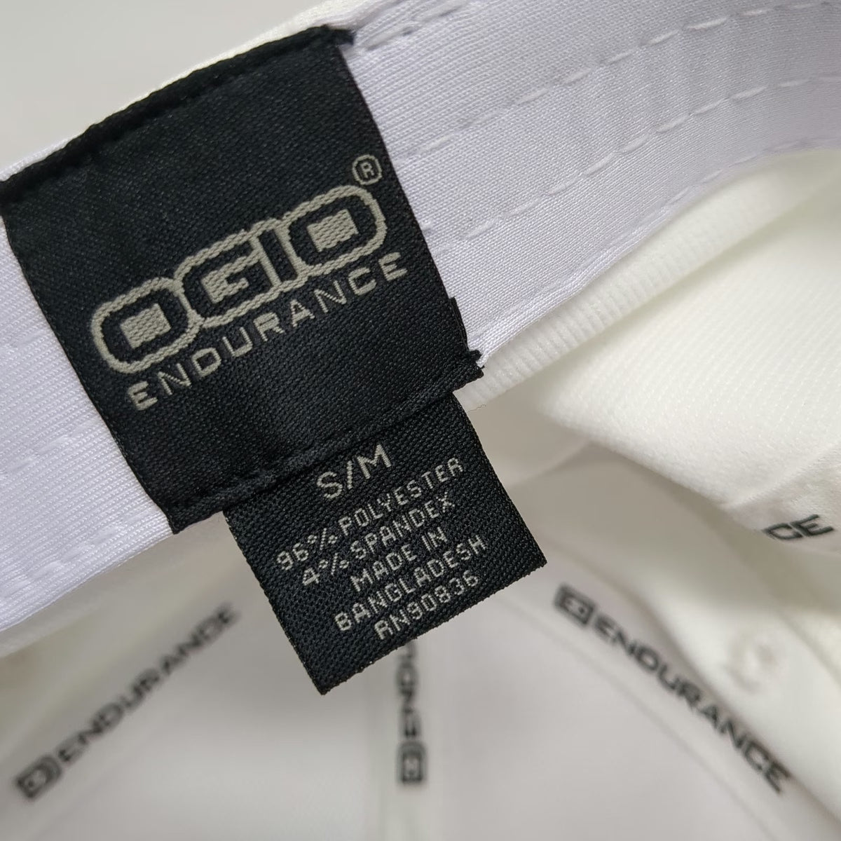 OGIO Baseball Cap White M Simplot Logo Stretch Fit Curved Brim Performance Hat